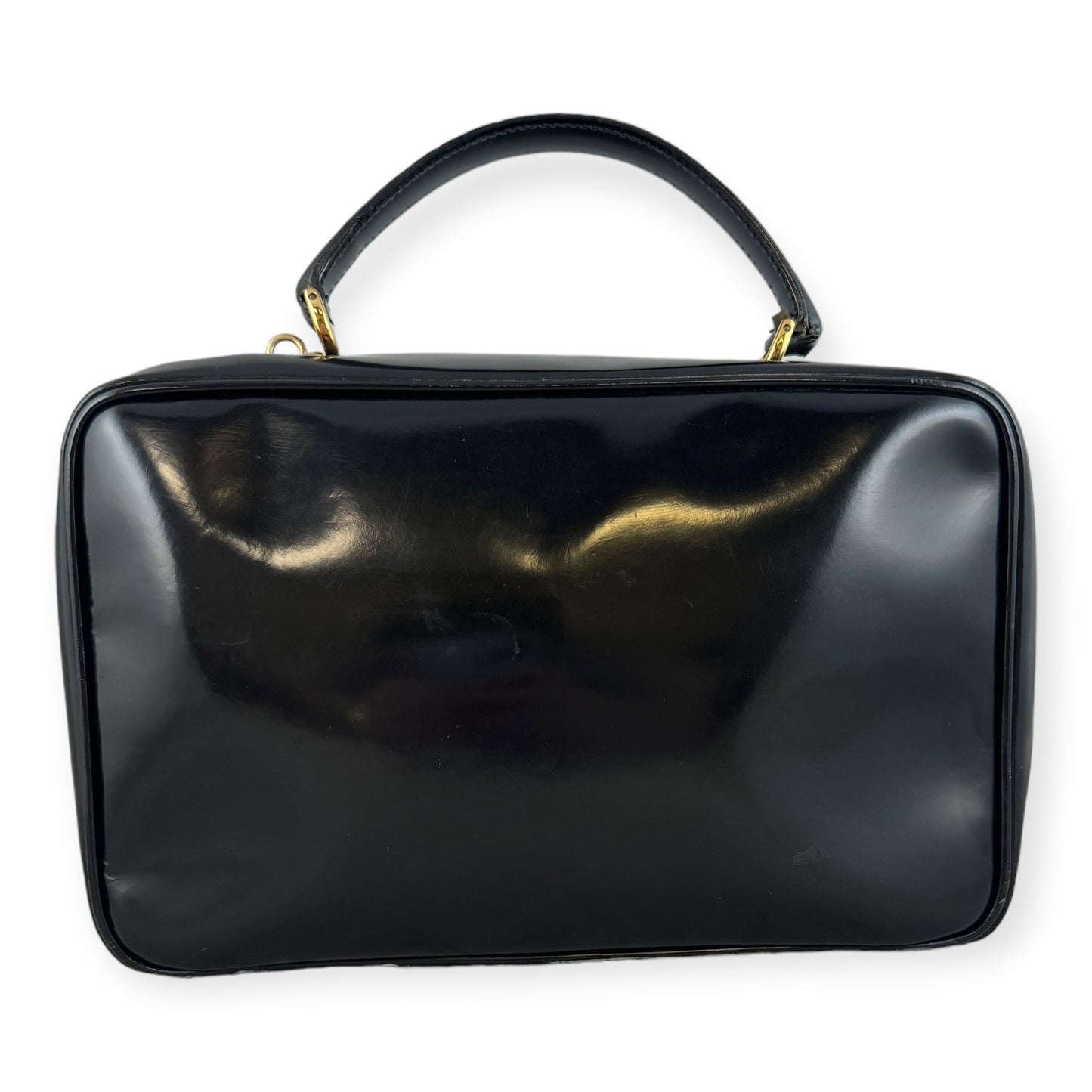 GUCCI Vintage Bamboo Top Handle Bag in Black