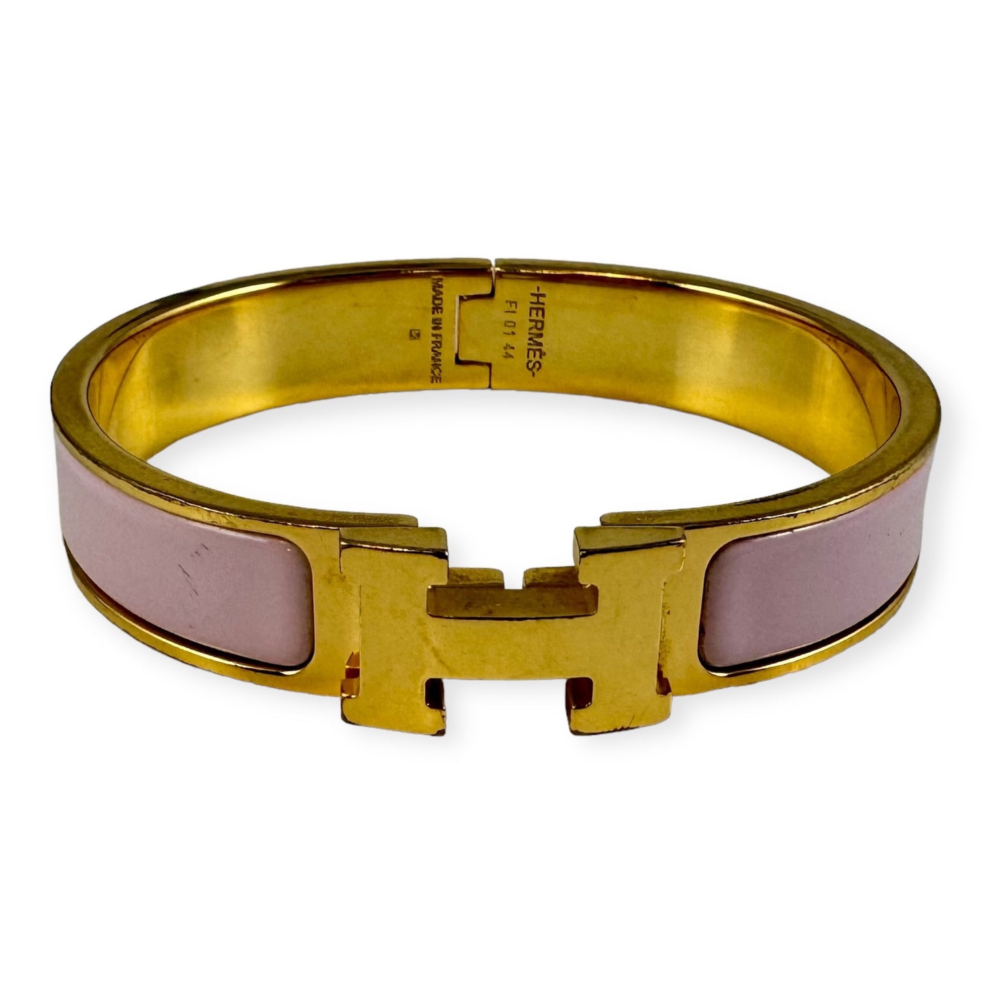 HERMES Clic H Bracelet in Pink | Size Small