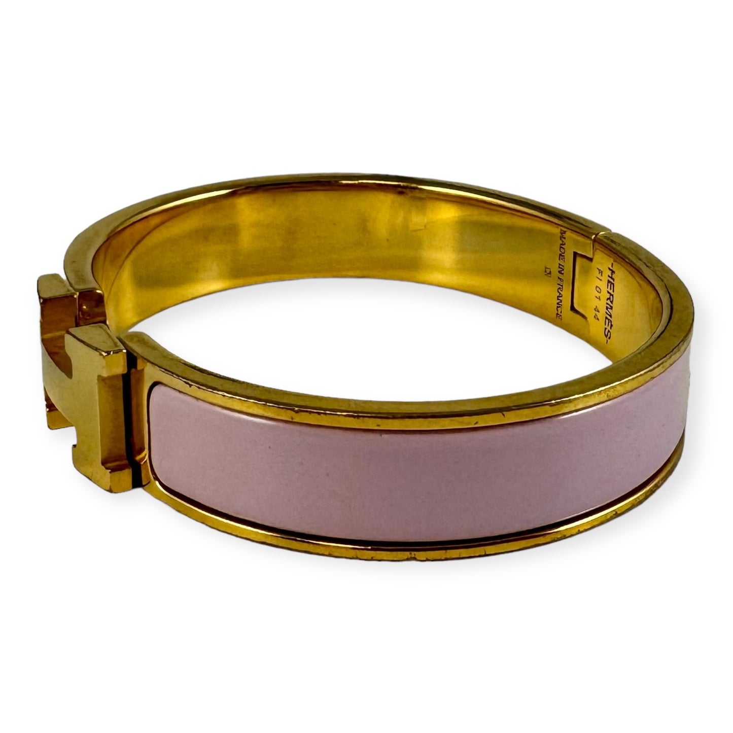 HERMES Clic H Bracelet in Pink | Size Small