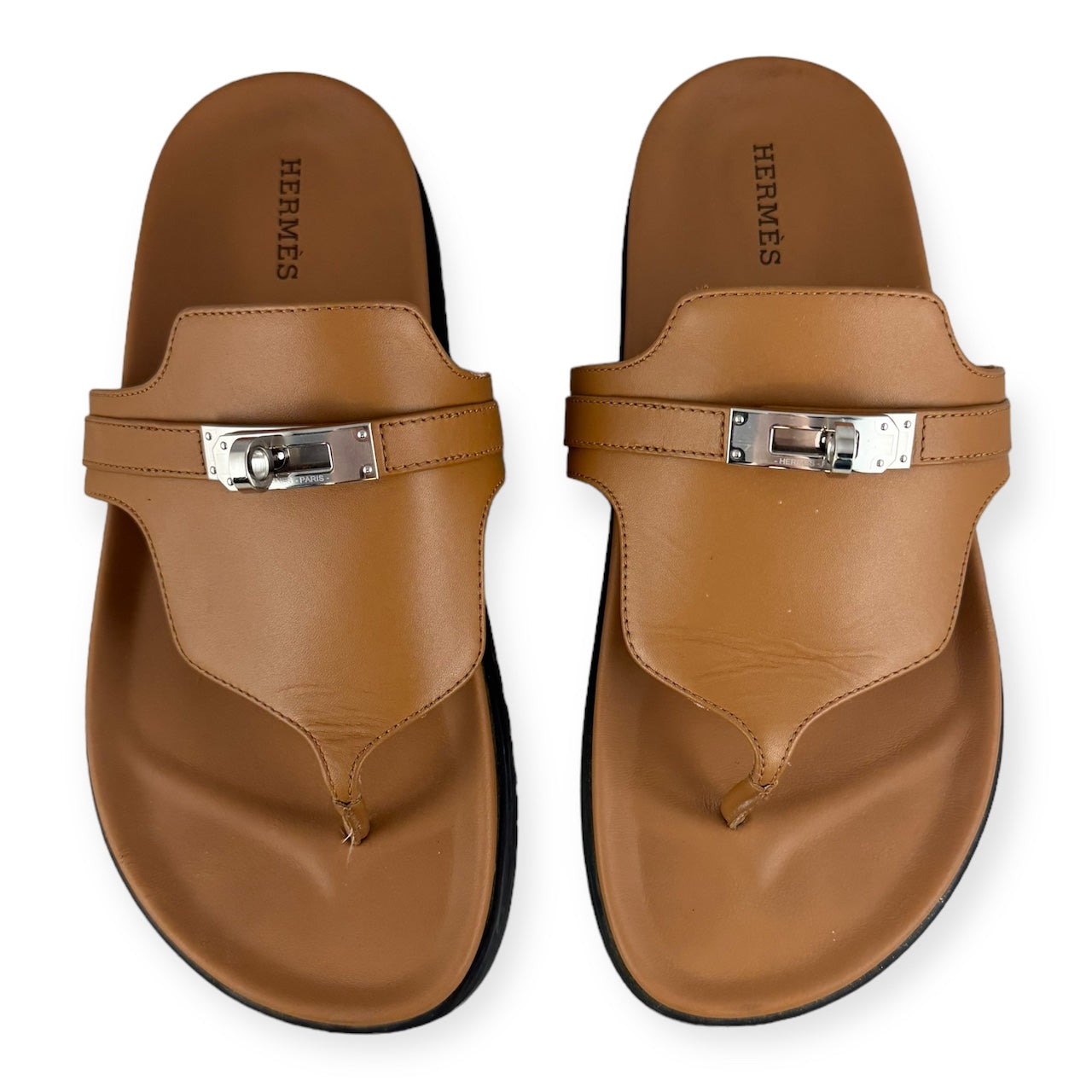 HERMES Empire Sandals in Brown | Size 37