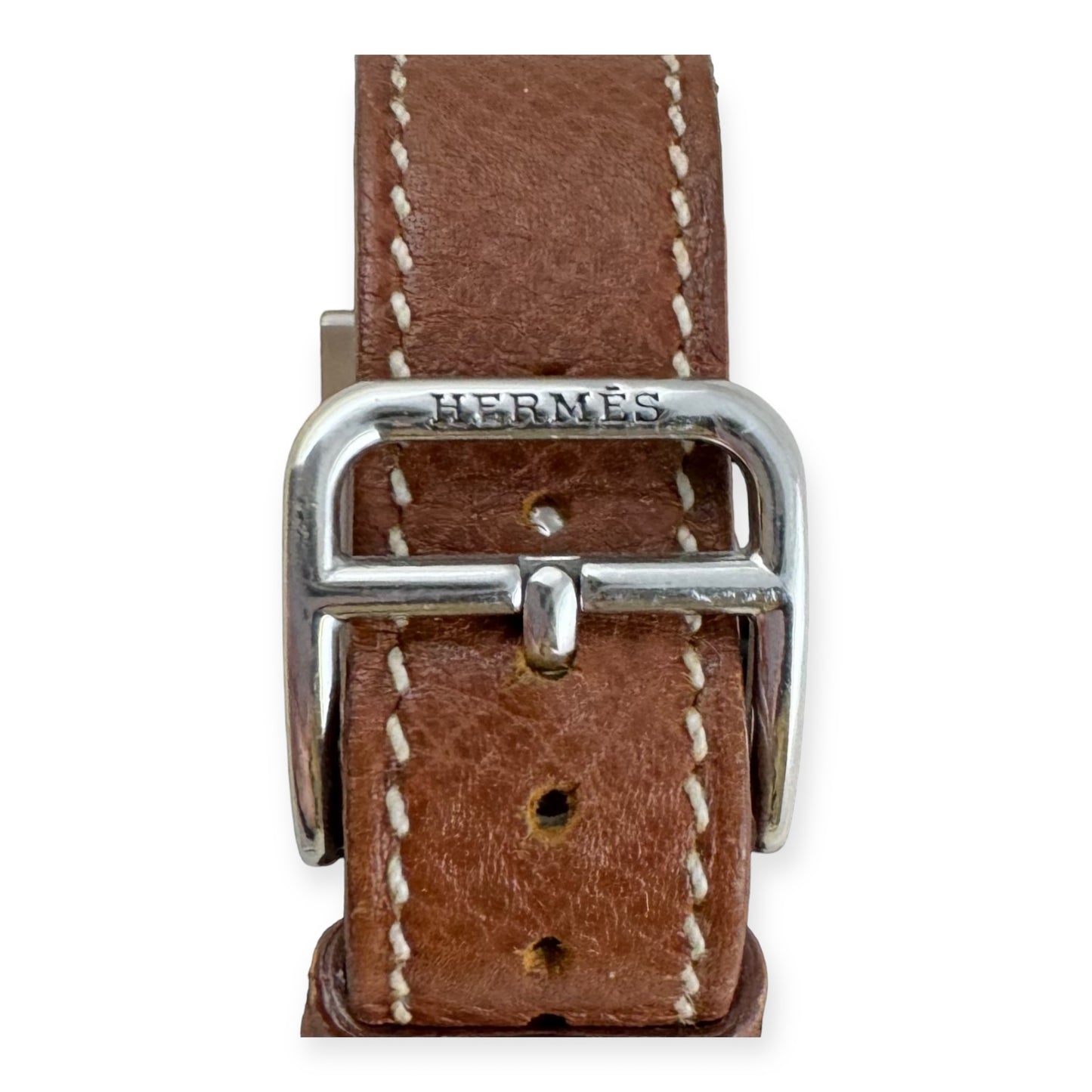 HERMES Medor Watch 27mm in Brown Silver