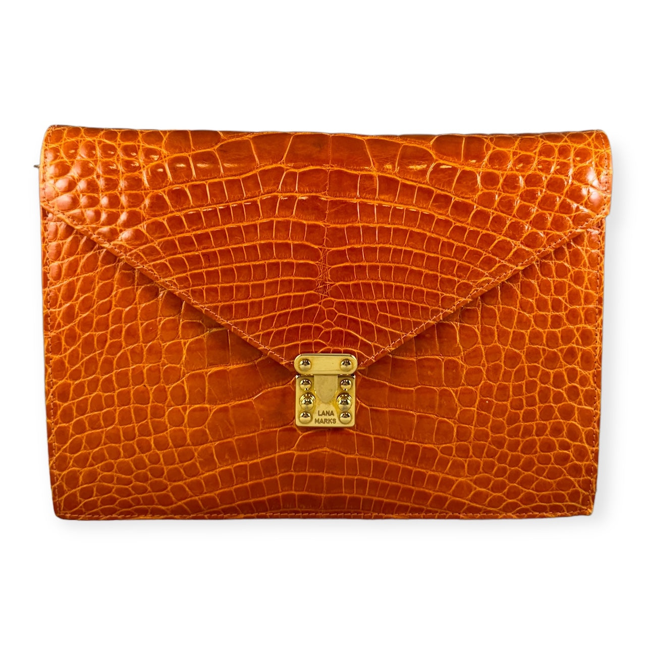 LANA MARKS Addison Clutch in Orange