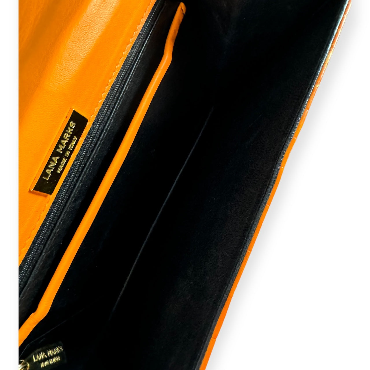 LANA MARKS Addison Clutch in Orange