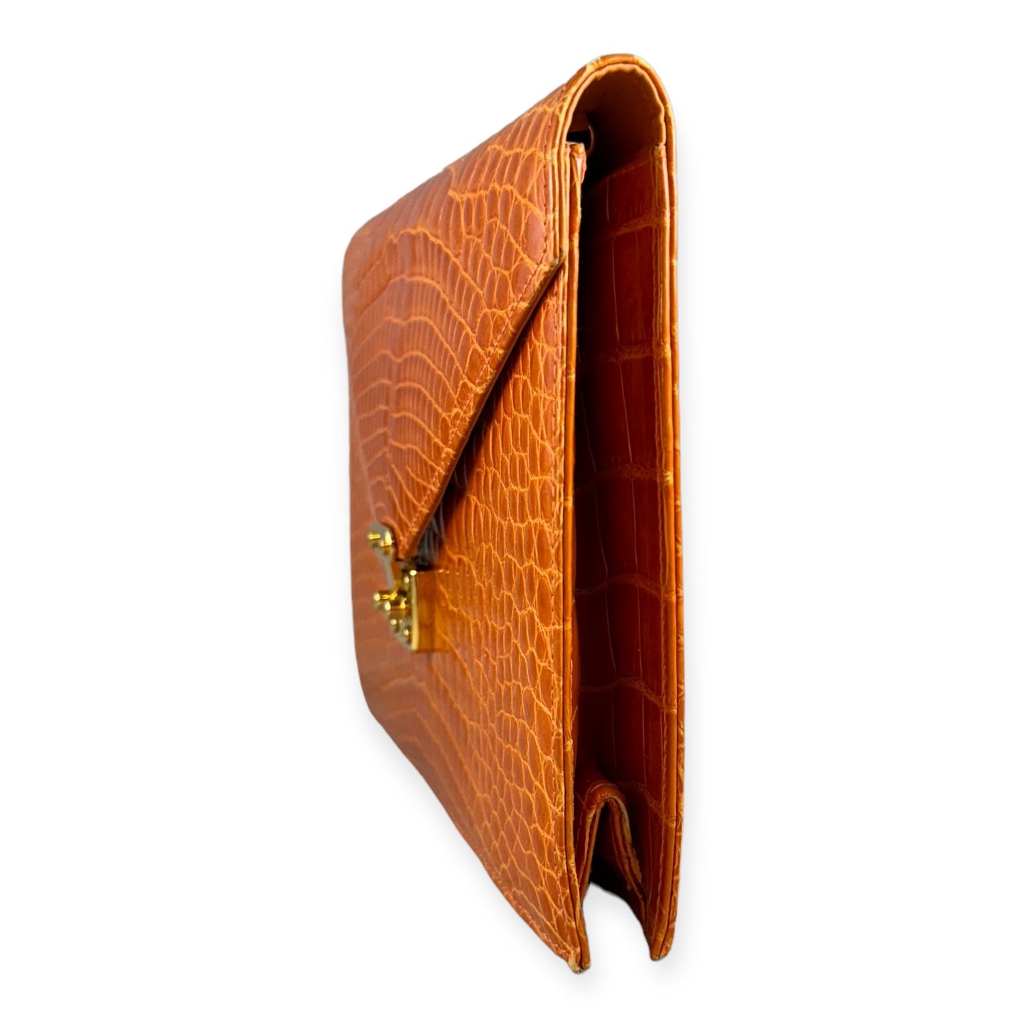 LANA MARKS Addison Clutch in Orange