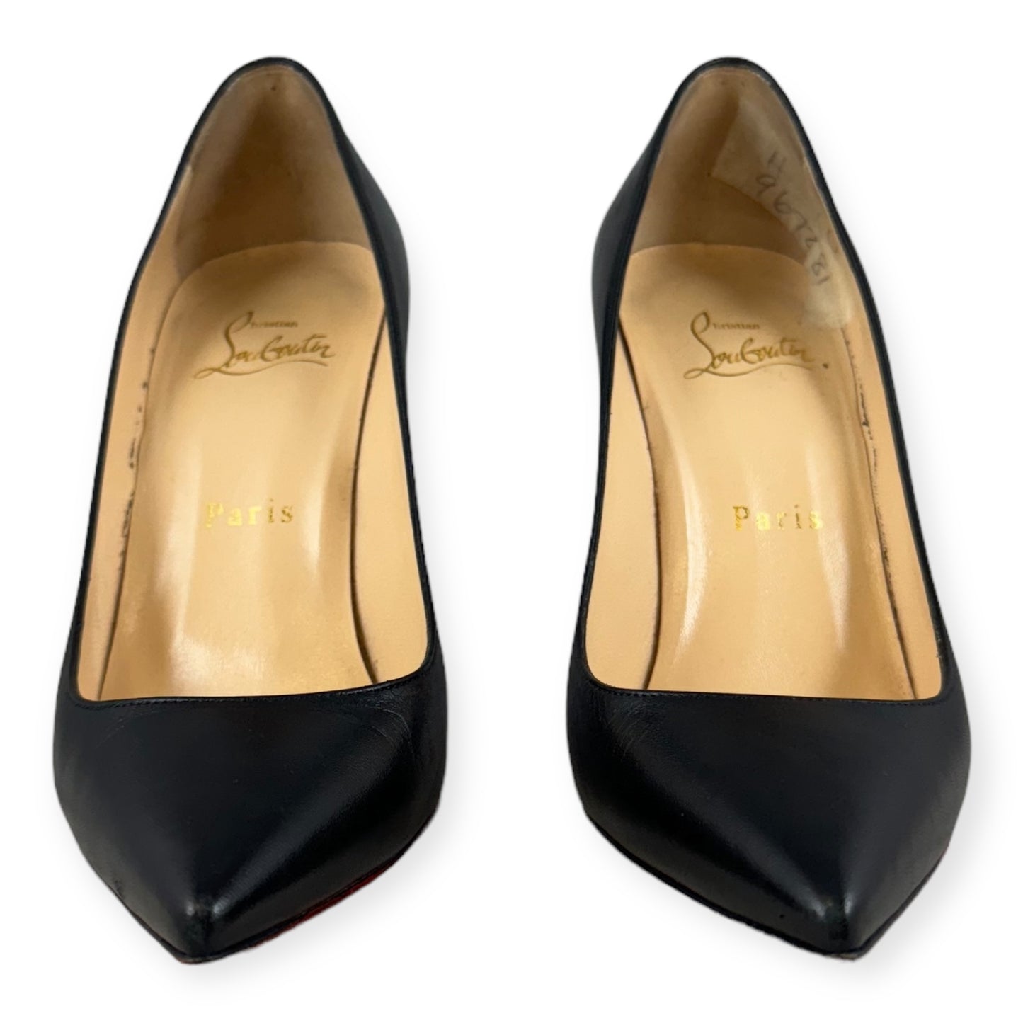 CHRISTIAN LOUBOUTIN Decollette Pumps in Black | Size 37