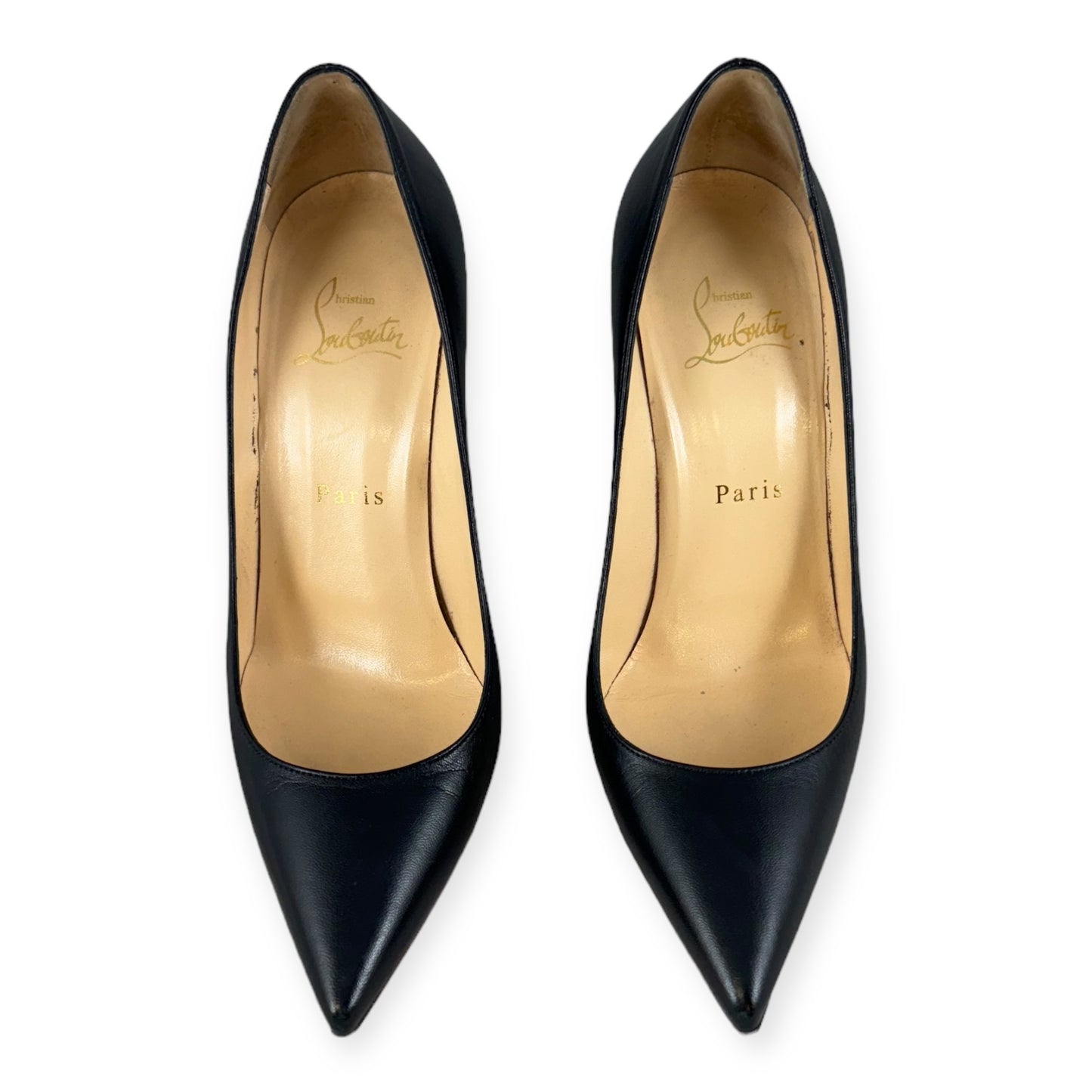 CHRISTIAN LOUBOUTIN Decollette Pumps in Black | Size 37