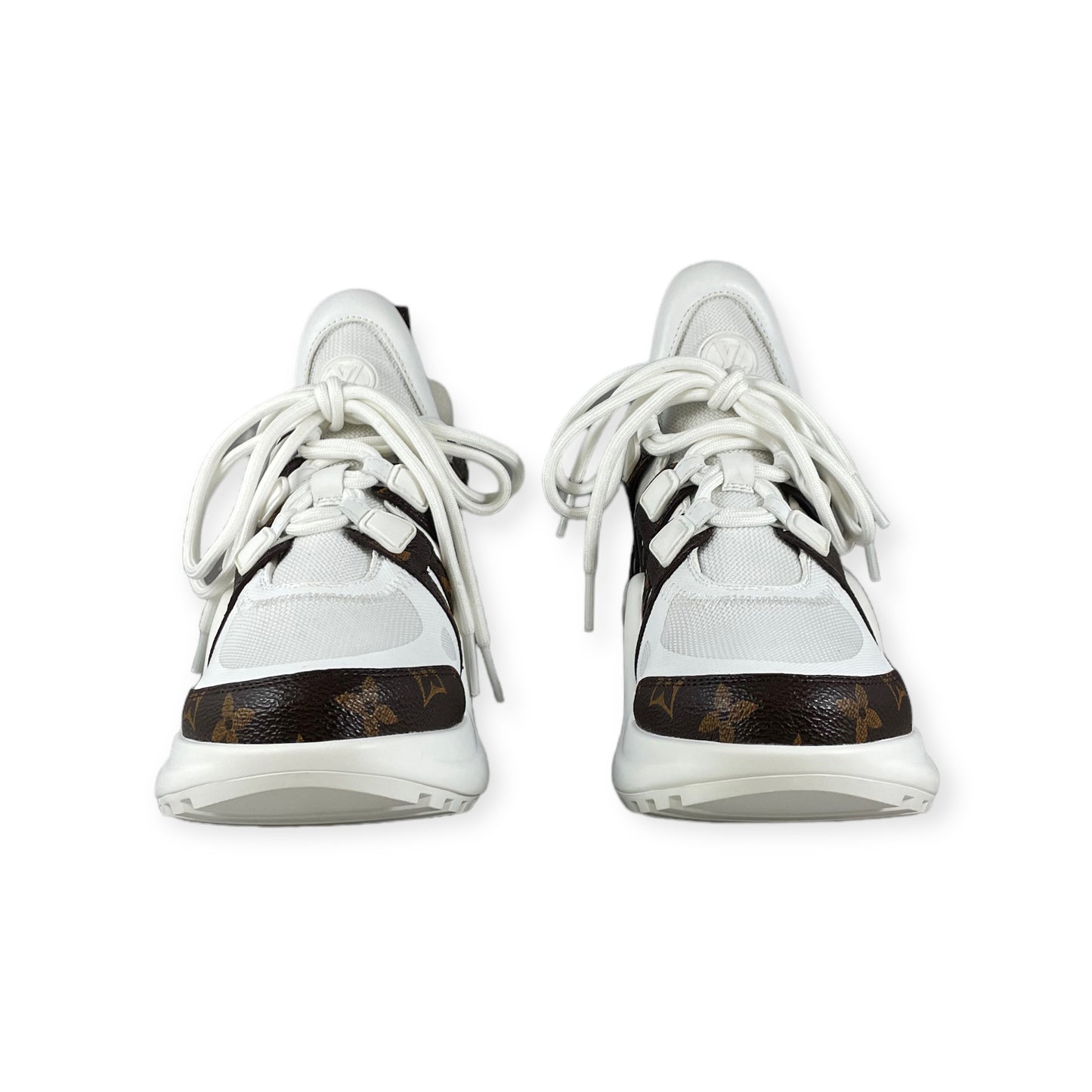 LOUIS VUITTON Archlight Sneakers in White Monogram | Size 36