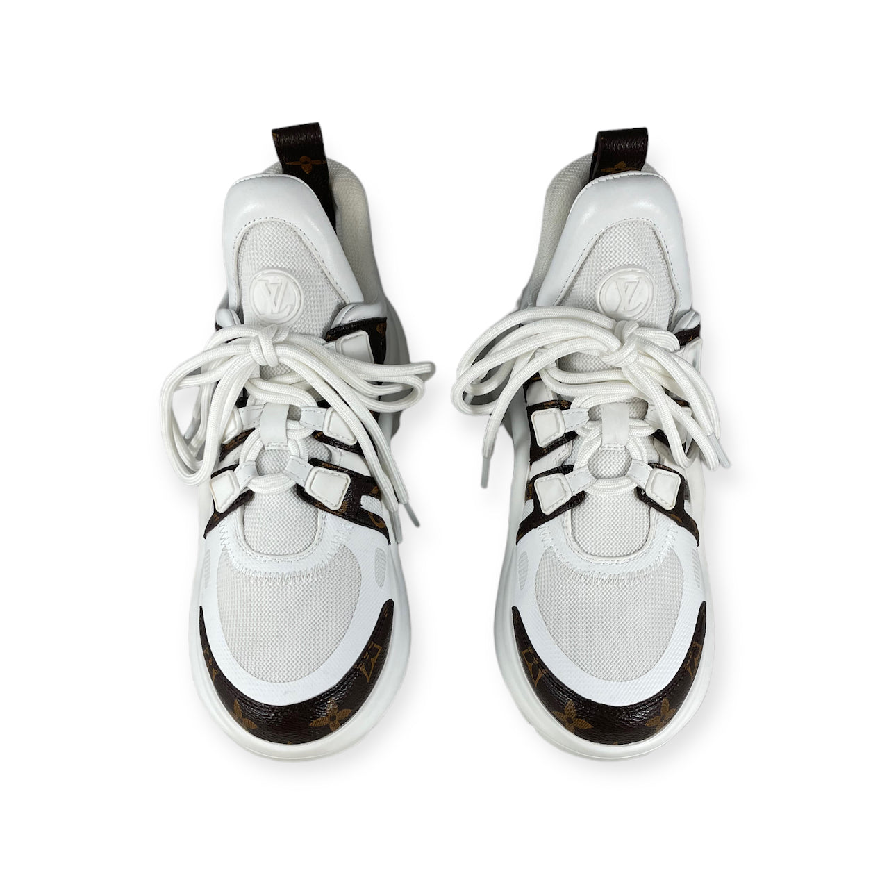 LOUIS VUITTON Archlight Sneakers in White Monogram | Size 36