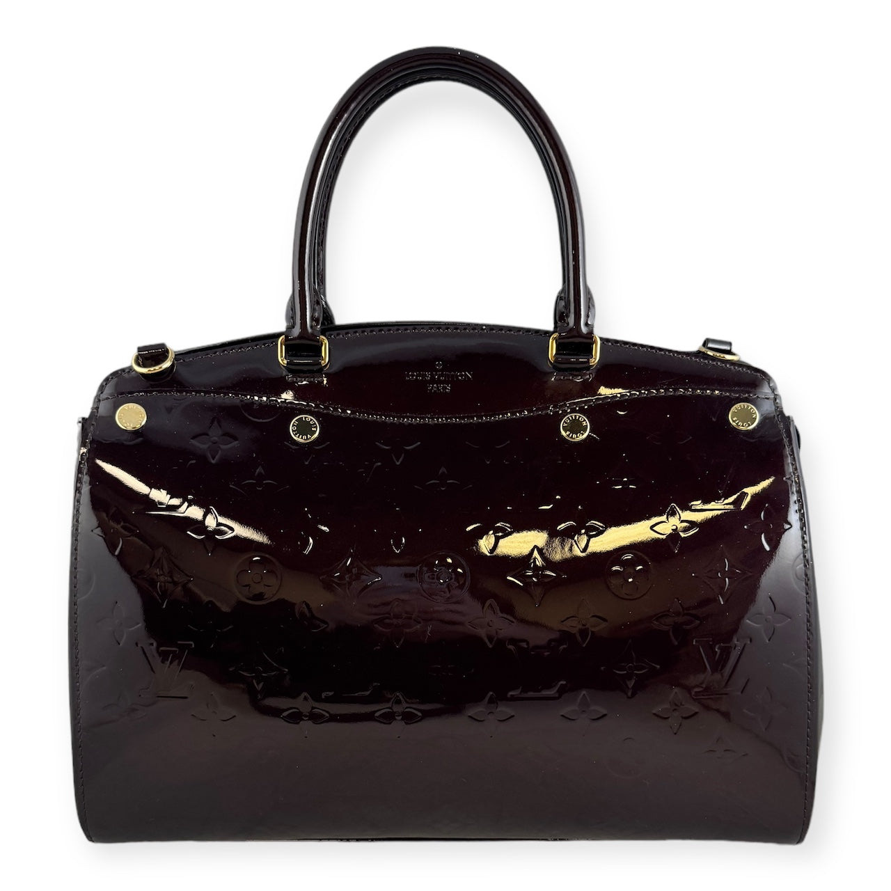 LOUIS VUITTON Amarante Vernis Brea MM NM Handbag