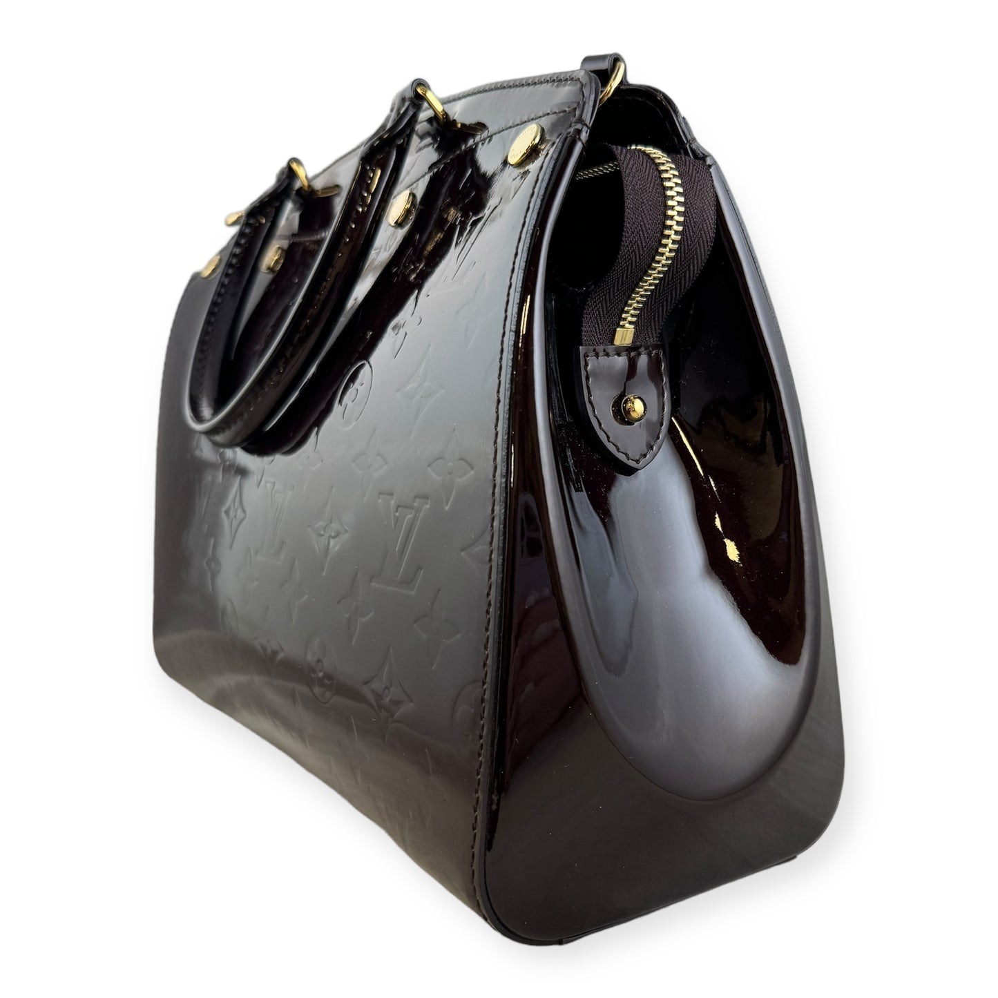 LOUIS VUITTON Amarante Vernis Brea MM NM Handbag