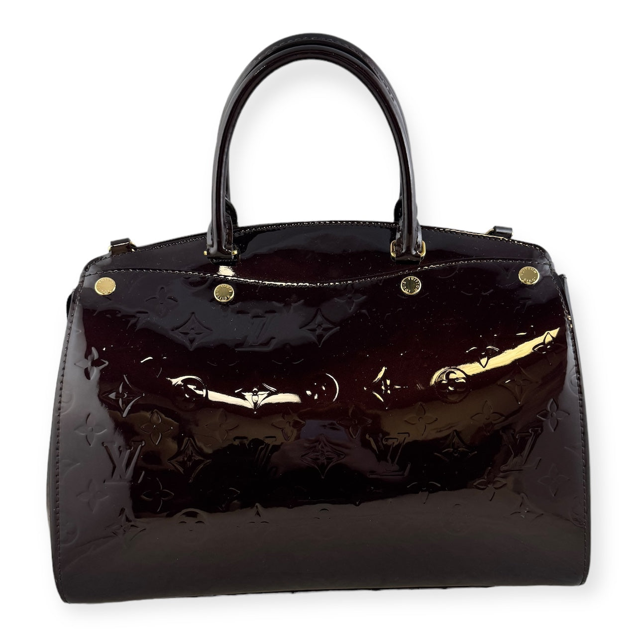 LOUIS VUITTON Amarante Vernis Brea MM NM Handbag