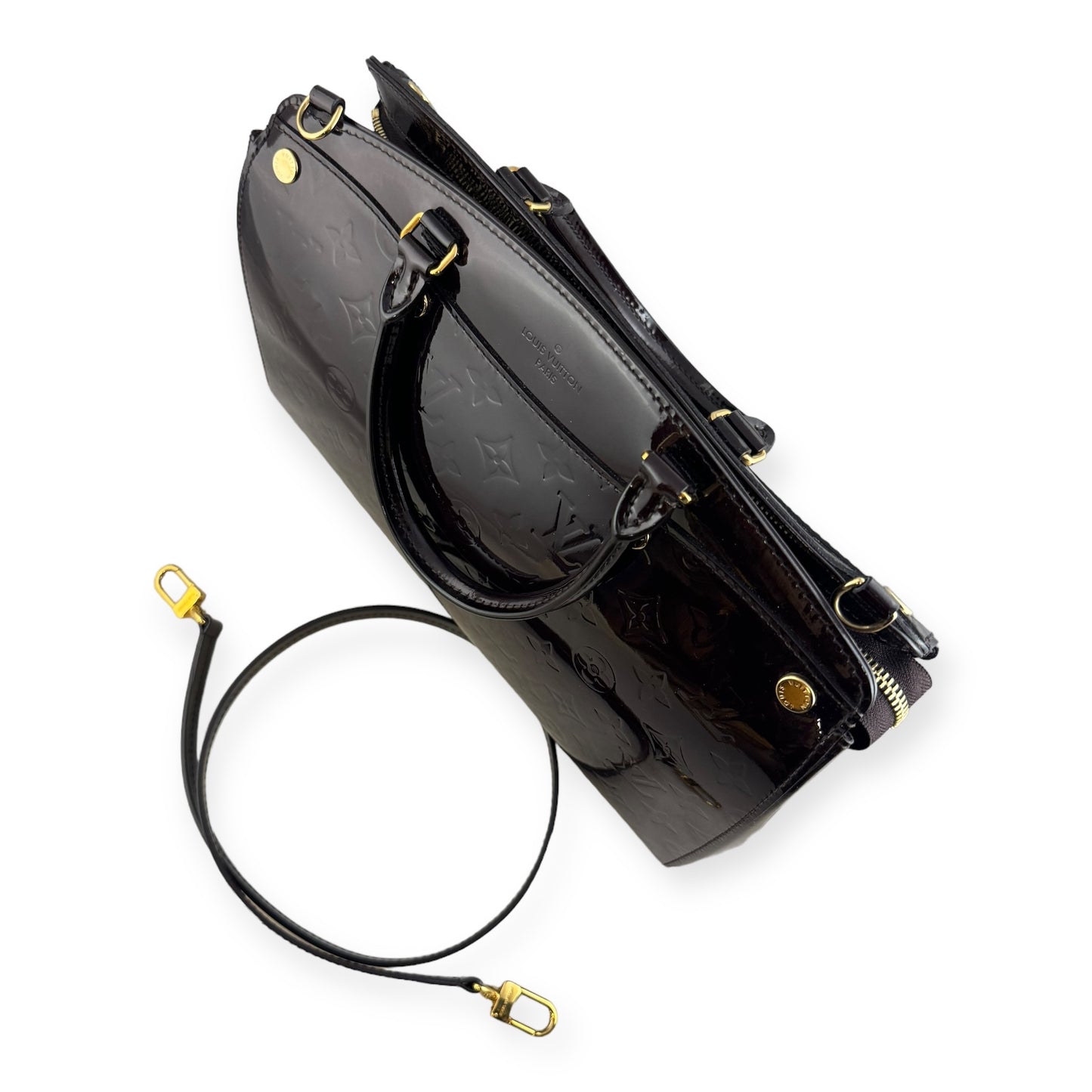 LOUIS VUITTON Amarante Vernis Brea MM NM Handbag
