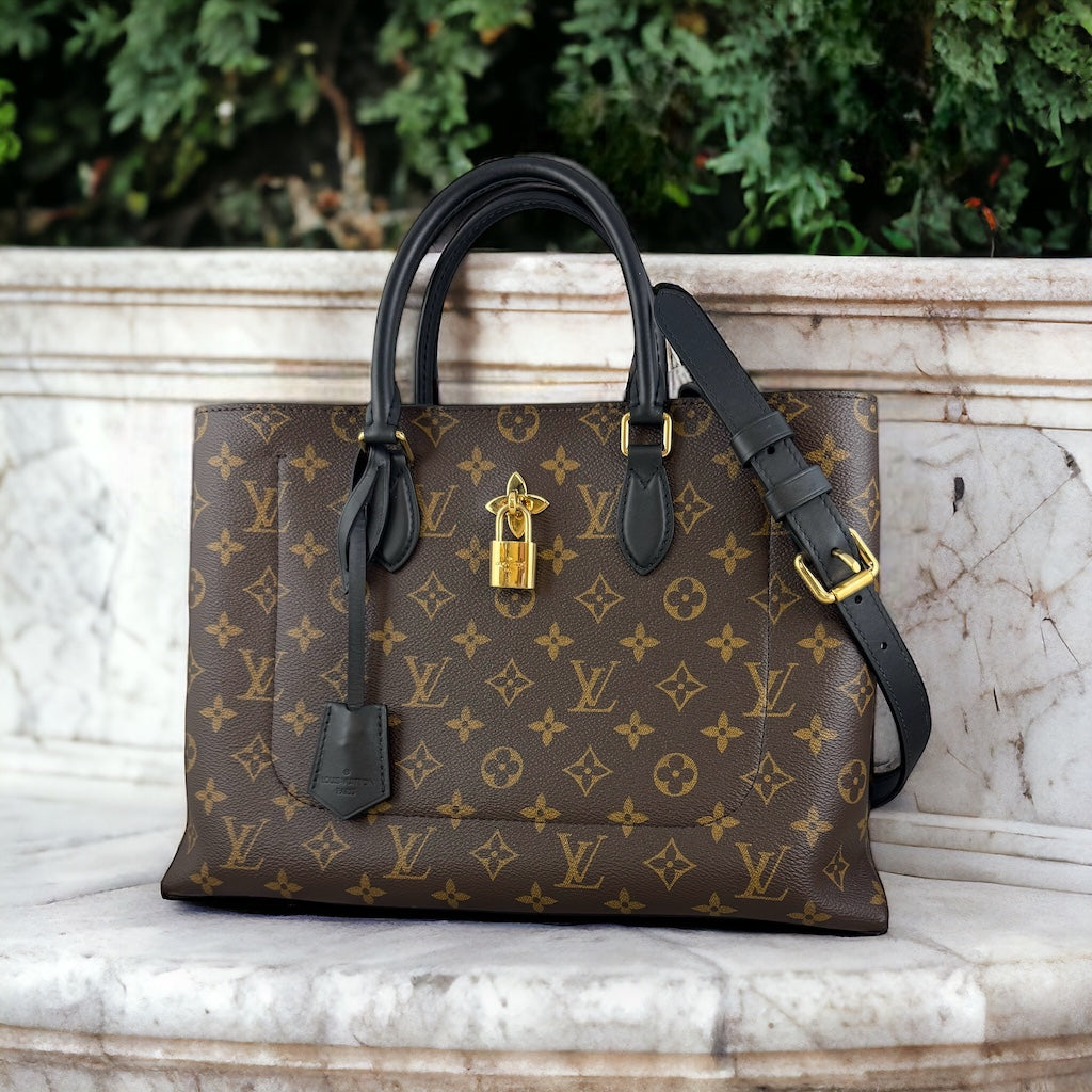 LOUIS VUITTON Flower Tote Monogram Canvas