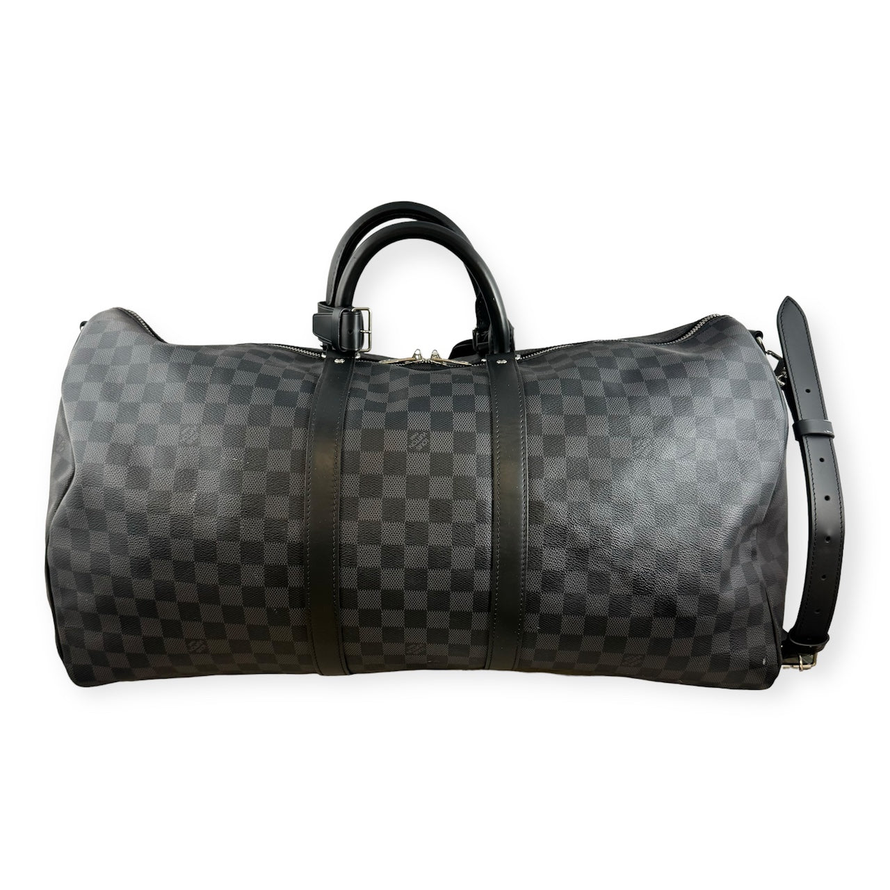 LOUIS VUITTON Keepall Bandouliere 55 Damier Graphite