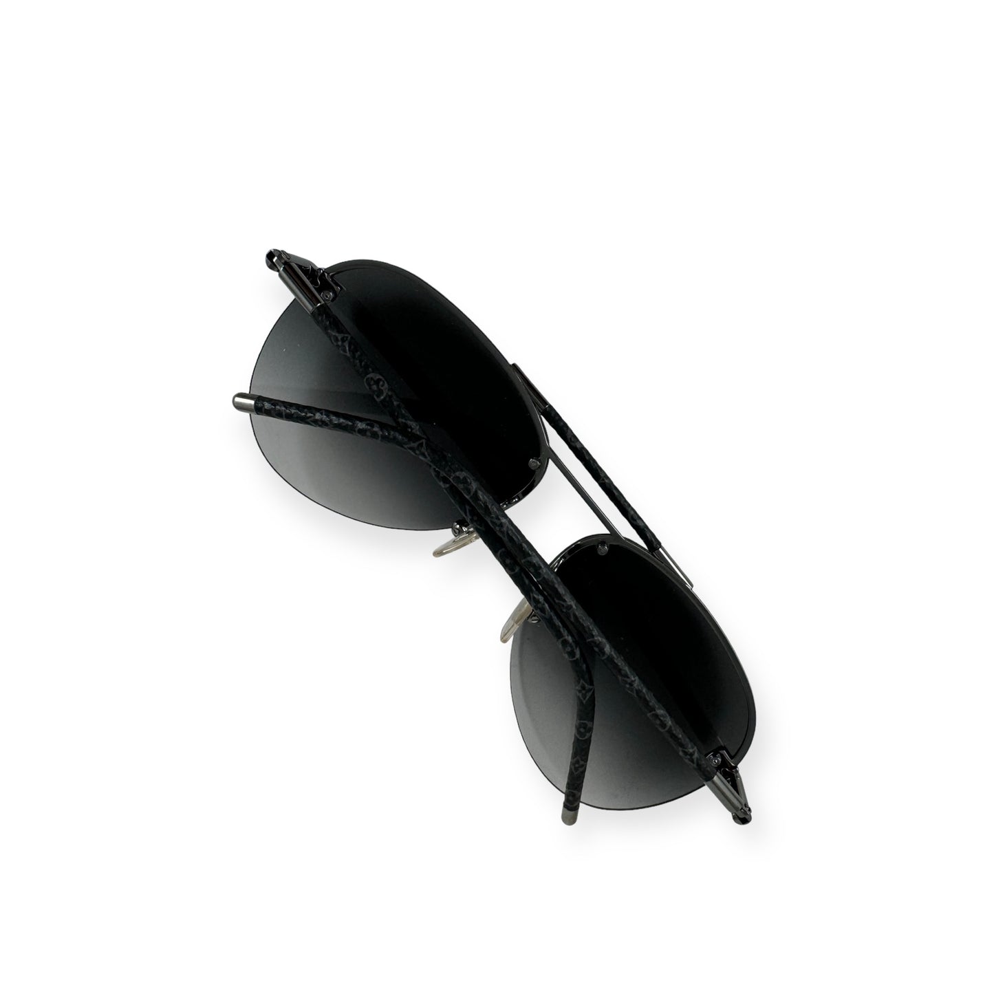 LOUIS VUITTON Monogram Aviator Sunglasses in Gray