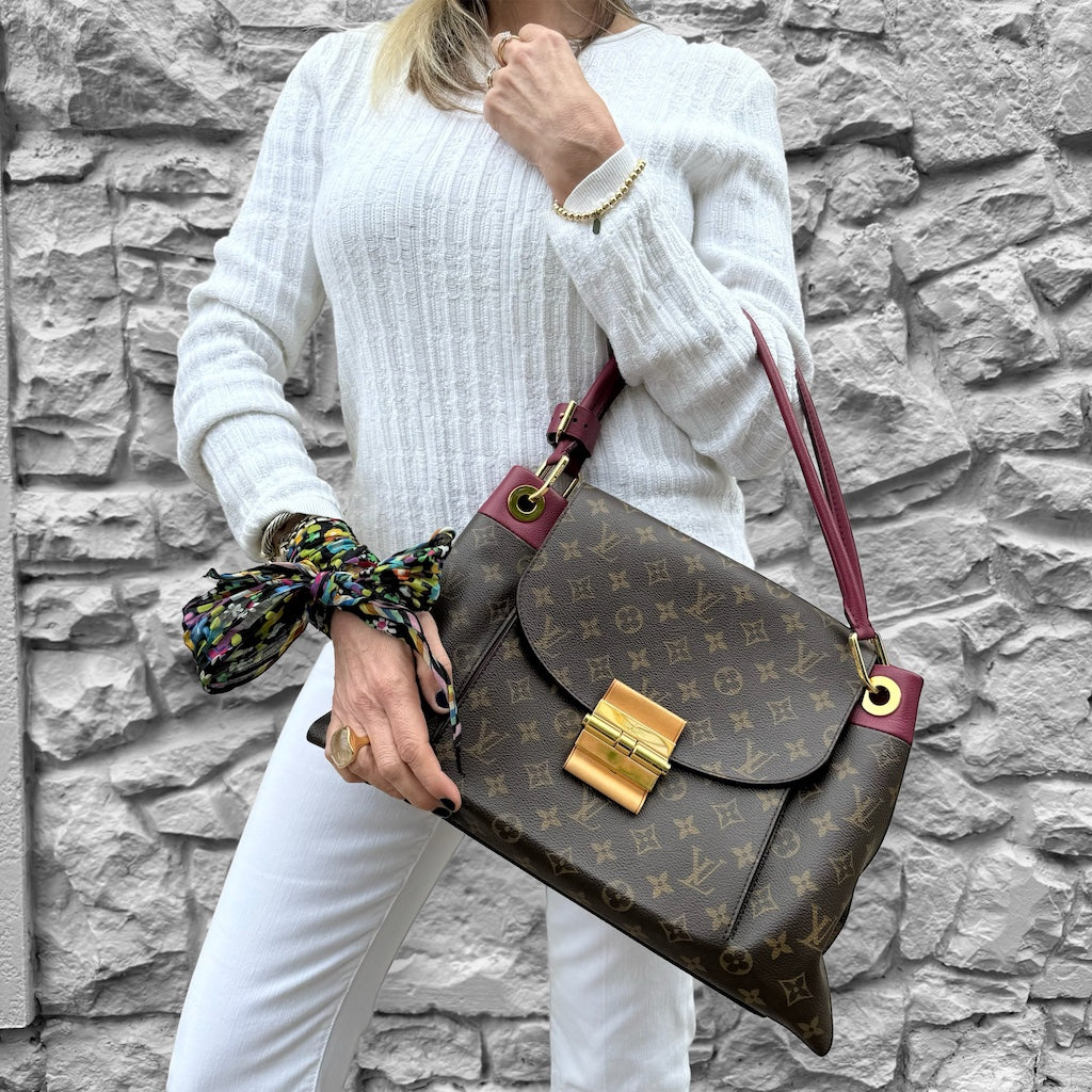 LOUIS VUITTON Olympe MM Monogram Magenta