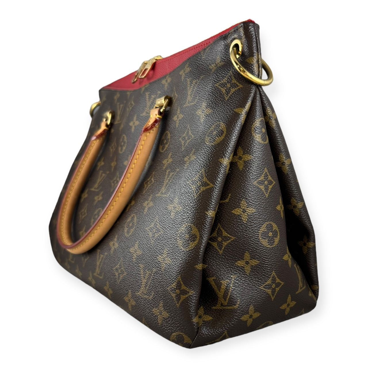 LOUIS VUITTON Monogram Cerise Pallas Top Handle Shoulder Bag