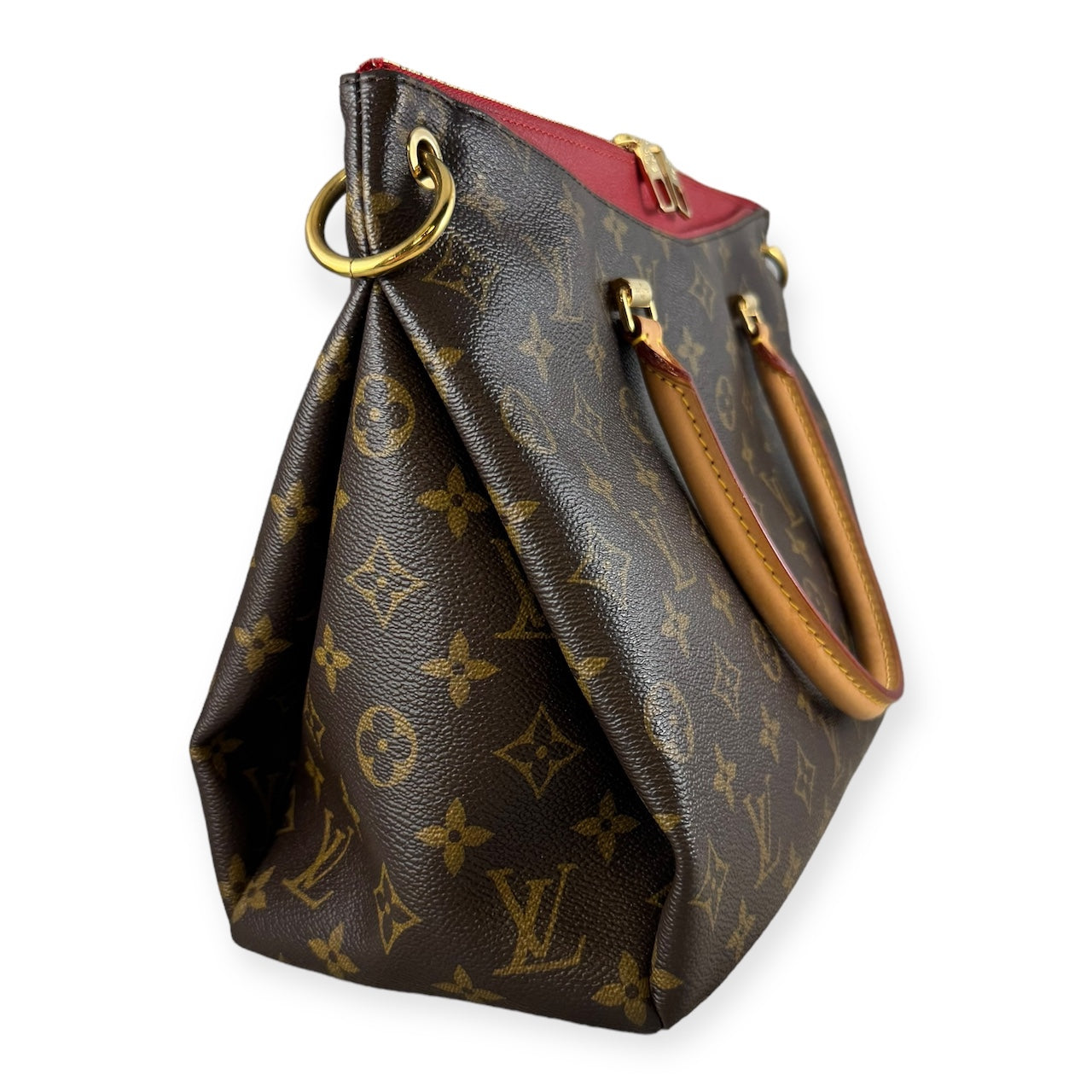 LOUIS VUITTON Monogram Cerise Pallas Top Handle Shoulder Bag