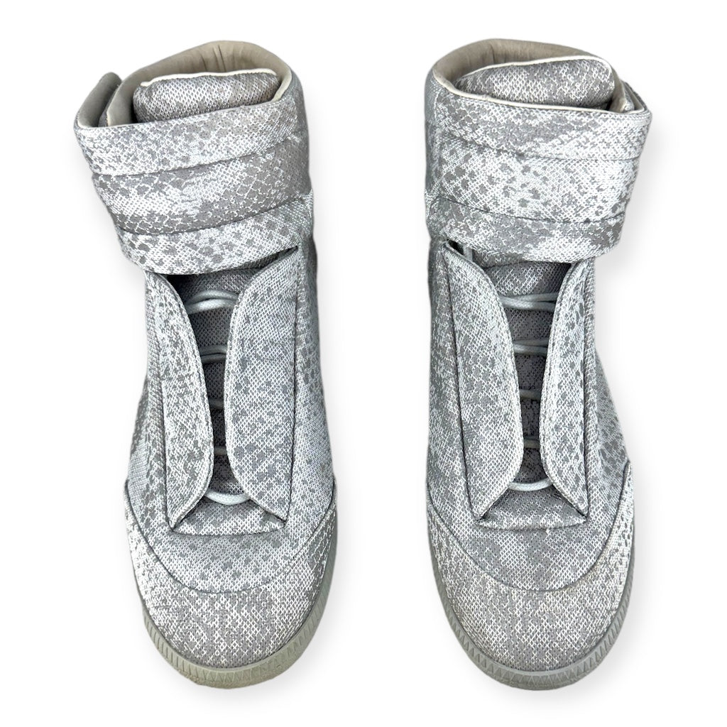 MAISON MARGIELA Future High-Top Sneakers in Silver | Size 43.5