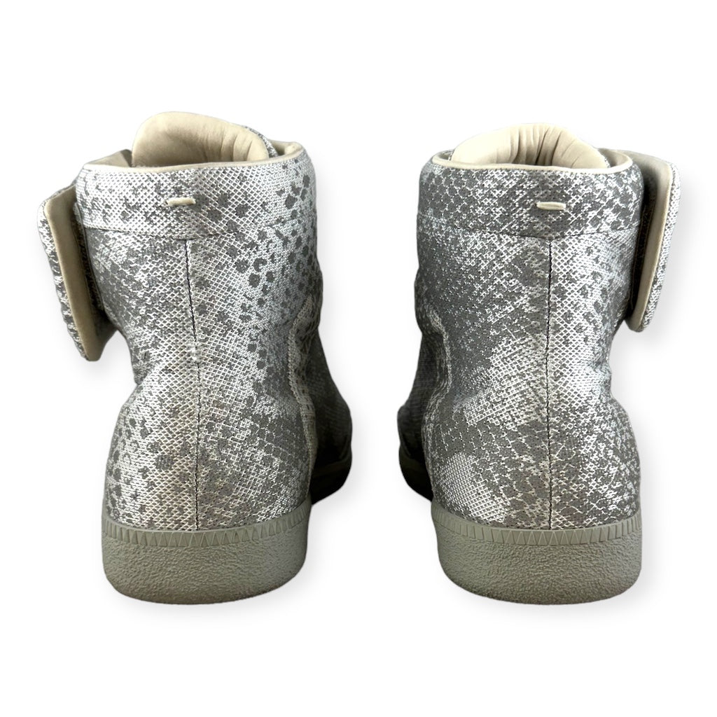 MAISON MARGIELA Future High-Top Sneakers in Silver | Size 43.5