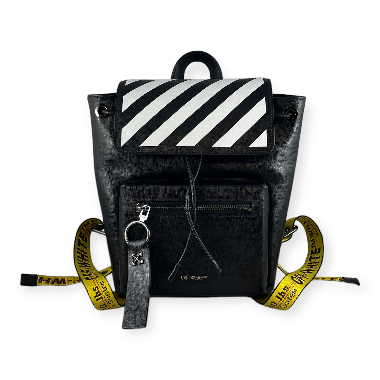 OFF-WHITE Diag Stripe Backpack in Black
