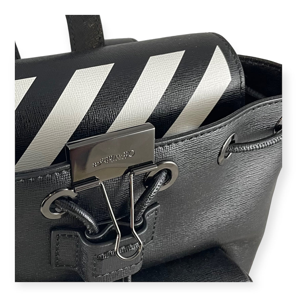 OFF-WHITE Diag Stripe Backpack in Black