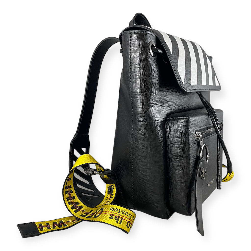 OFF-WHITE Diag Stripe Backpack in Black