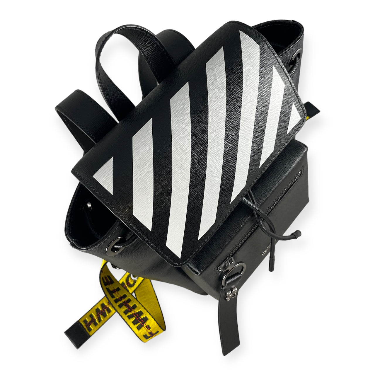 OFF-WHITE Diag Stripe Backpack in Black