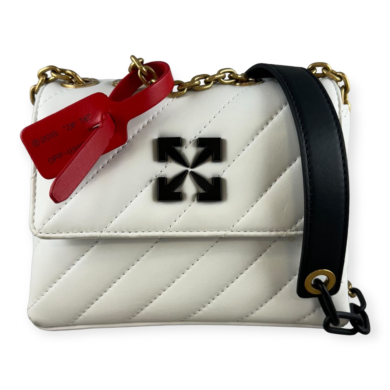 OFF-WHITE Jackhammer 17 Shoulder Bag in White