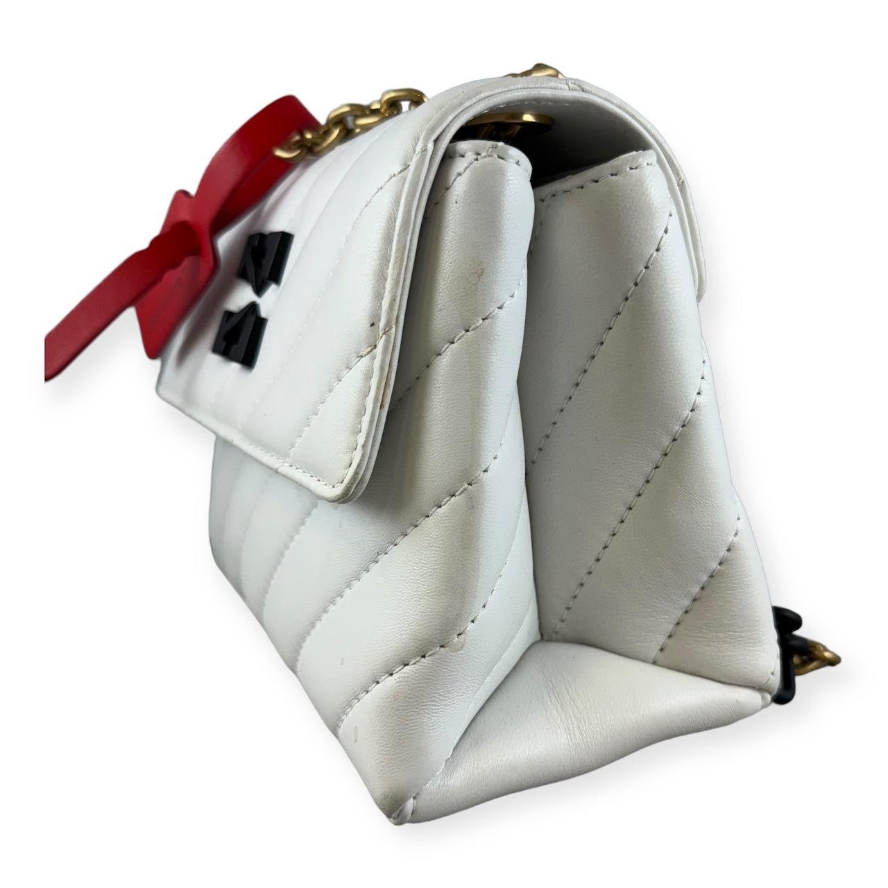 OFF-WHITE Jackhammer 17 Shoulder Bag in White