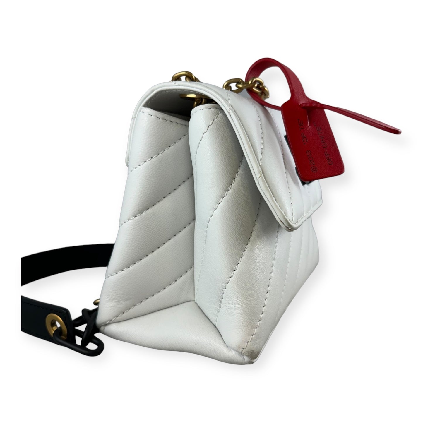 OFF-WHITE Jackhammer 17 Shoulder Bag in White