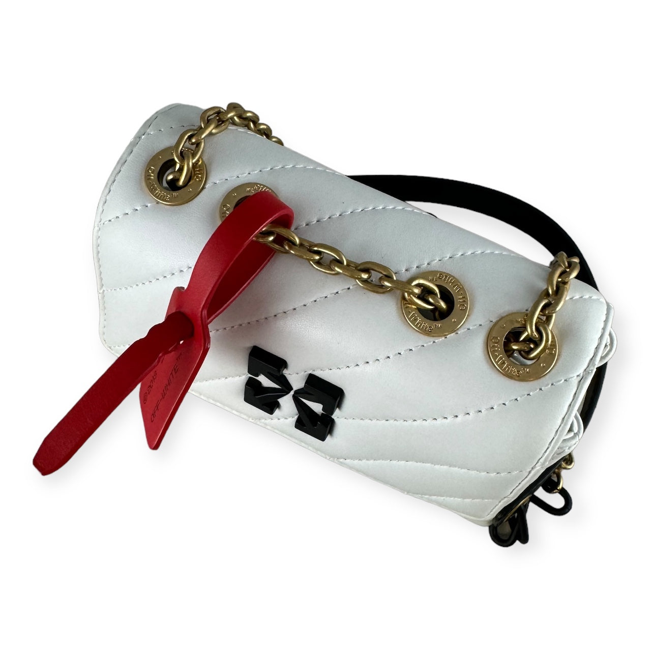 OFF-WHITE Jackhammer 17 Shoulder Bag in White