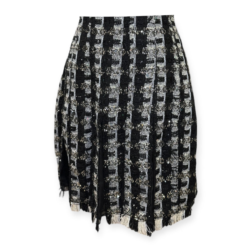 OSCAR DE LA RENTA Sequin Boucle Dress + Cardigan | Size 6