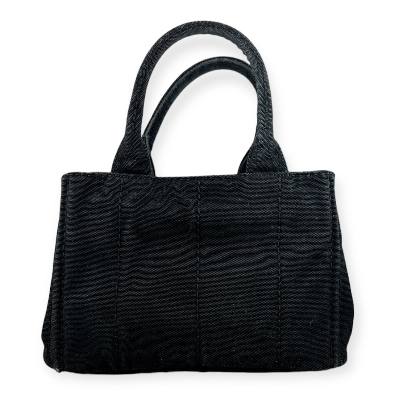 PRADA Canapa Logo Tote in Black