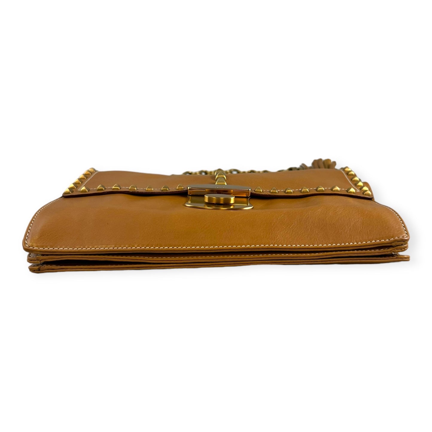 PRADA Studded Chain Shoulder Bag in Scotch