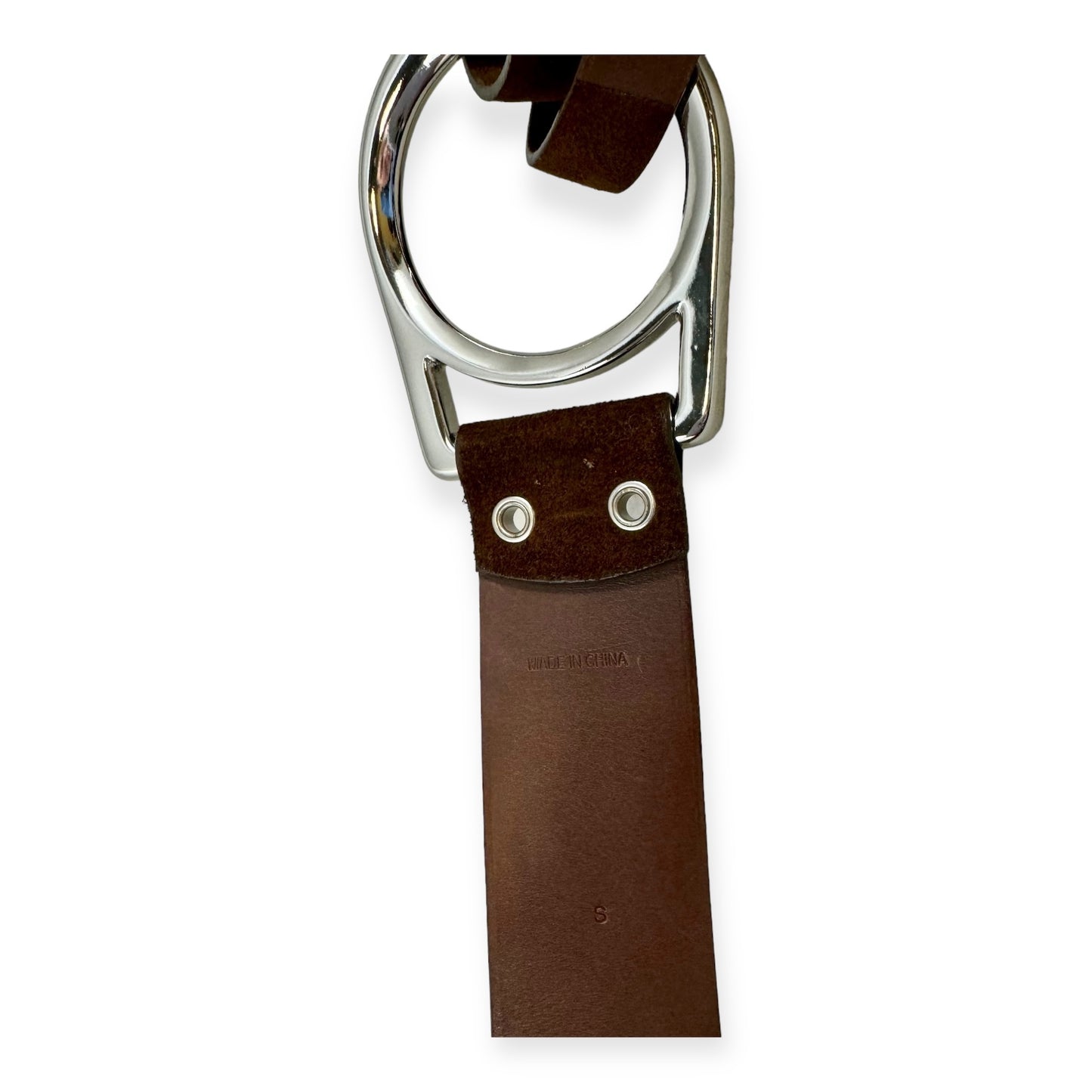 RALPH LAUREN Suede Strap Belt in Brown | Size Small
