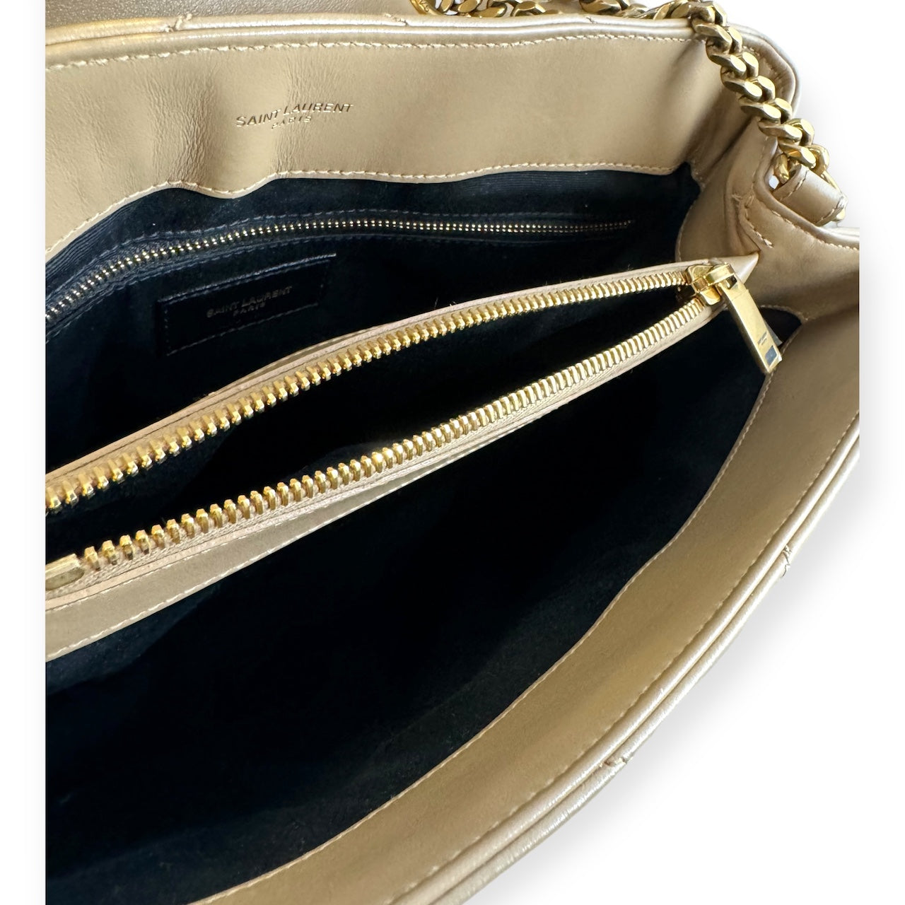 SAINT LAURENT Loulou Medium Bag in Nude