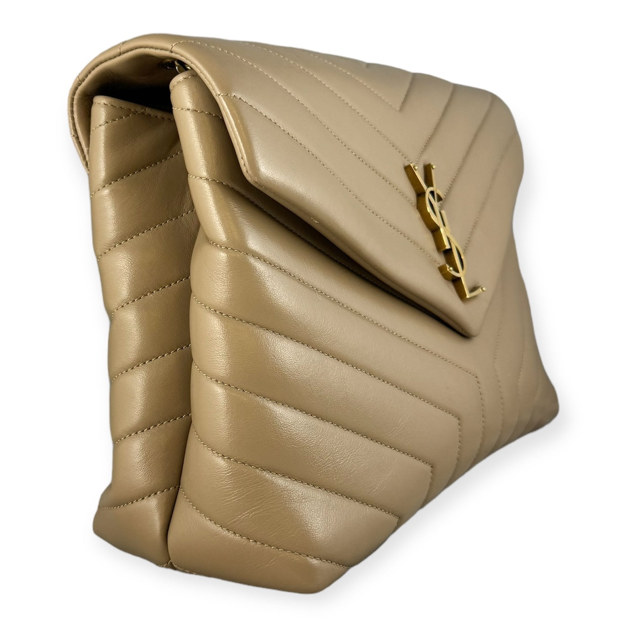 SAINT LAURENT Loulou Medium Bag in Nude