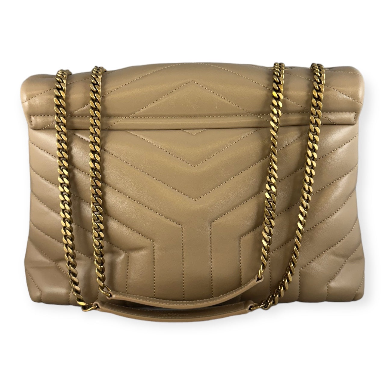 SAINT LAURENT Loulou Medium Bag in Nude