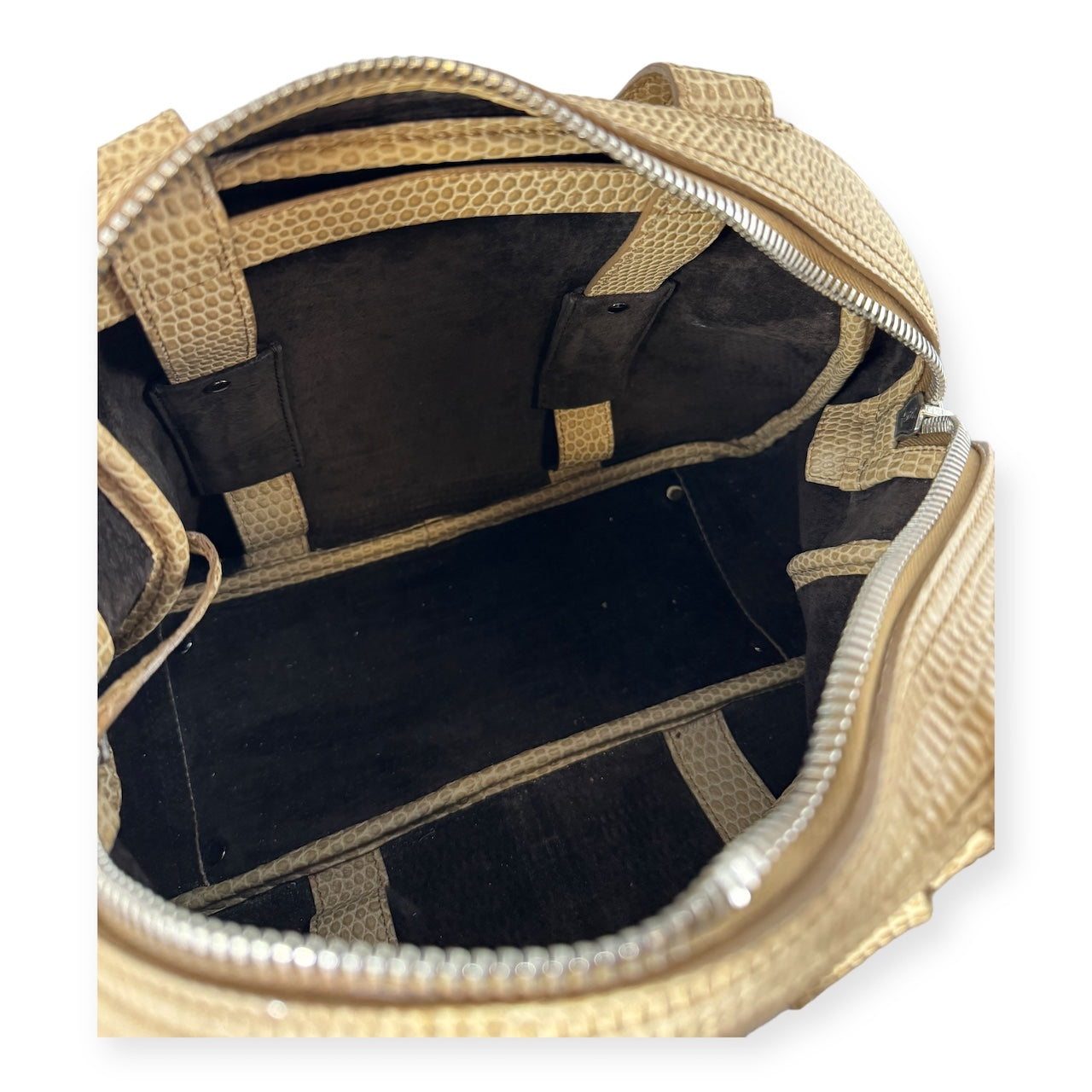 SAINT LAURENT Sac Y Bow Handbag in Nude