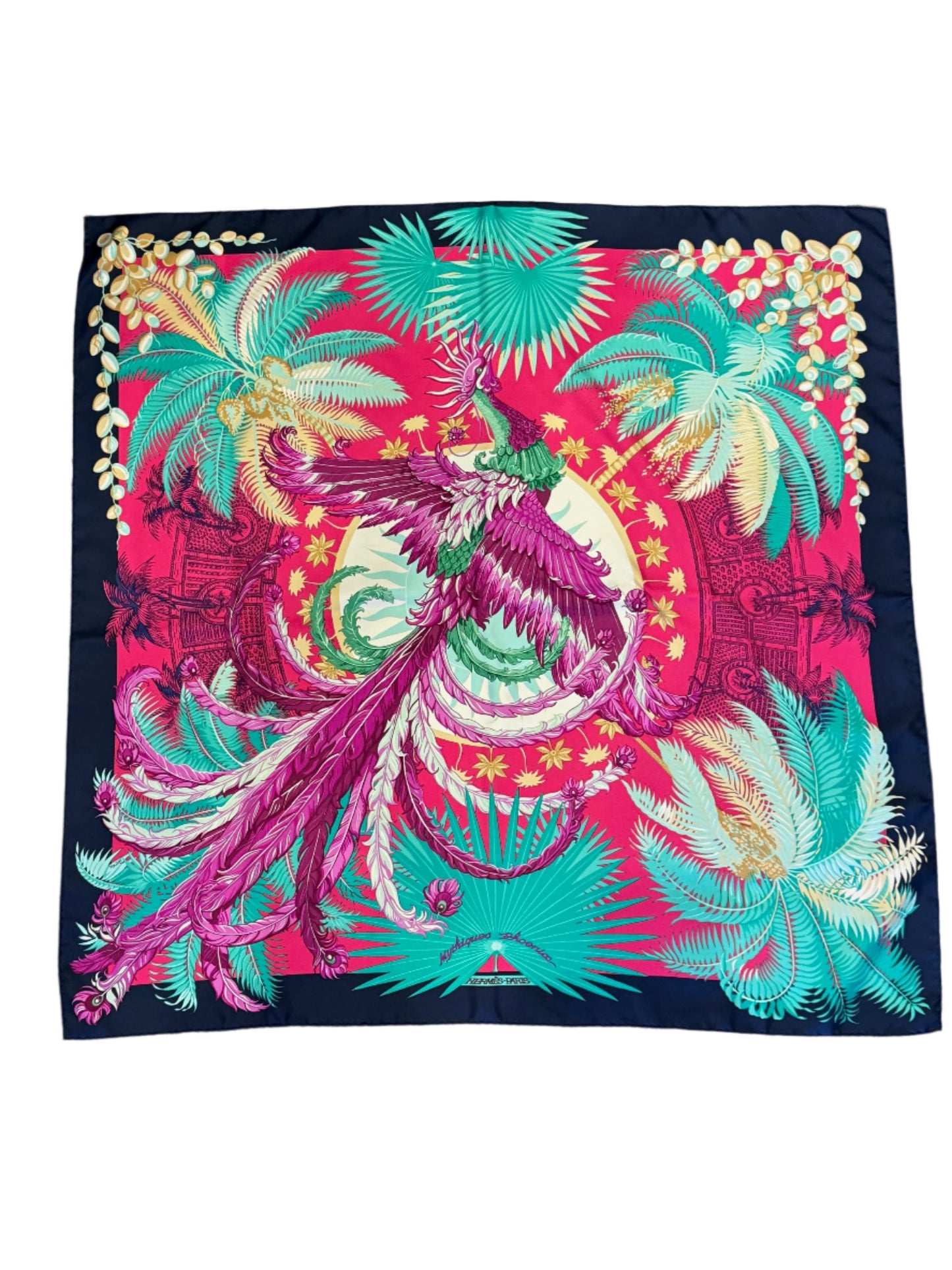 HERMES Mythiques Phoenix Scarf by Laurence ‘Toutsy’ Bourthoumieux