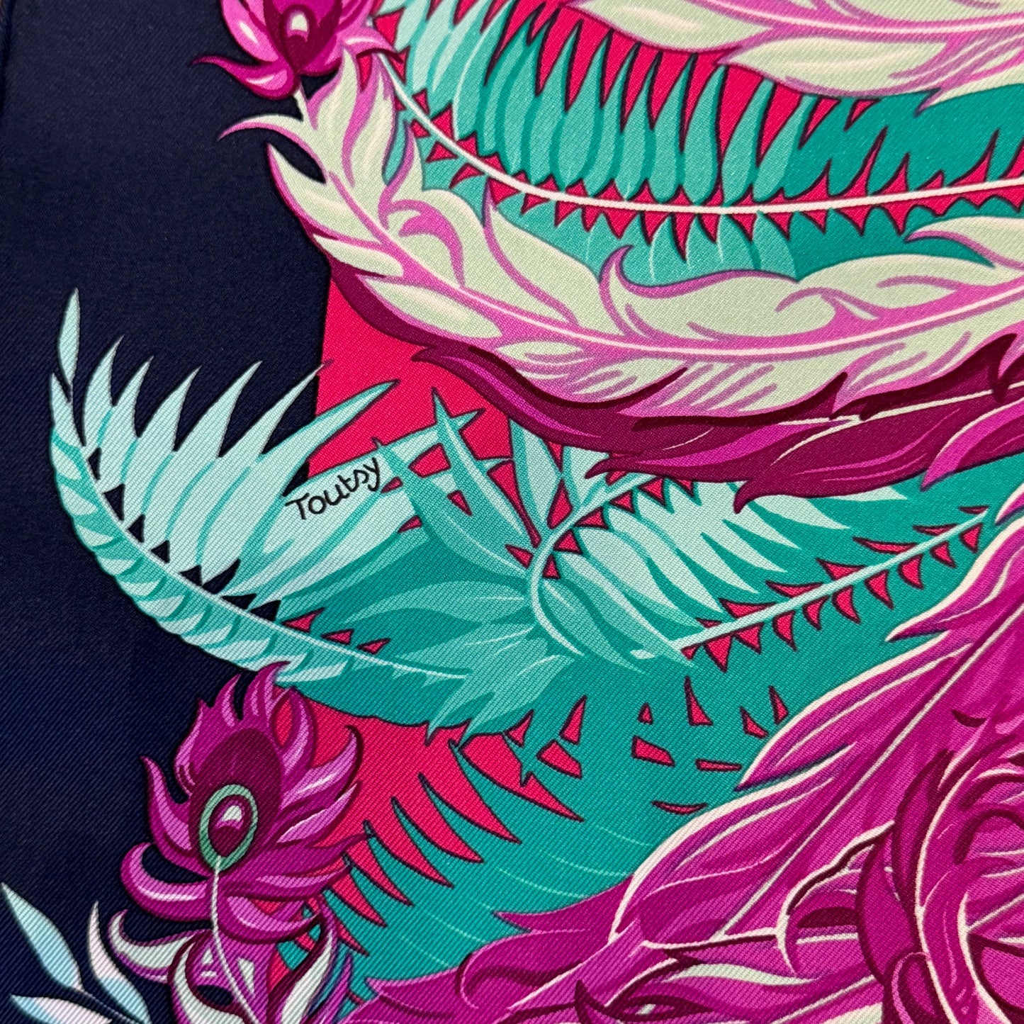HERMES Mythiques Phoenix Scarf by Laurence ‘Toutsy’ Bourthoumieux