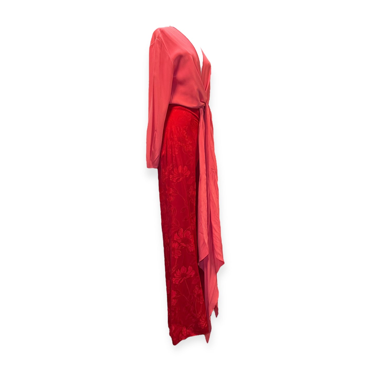 SILVIA TCHERASSI Kalamary Jumpsuit in Coral Red | Size Medium