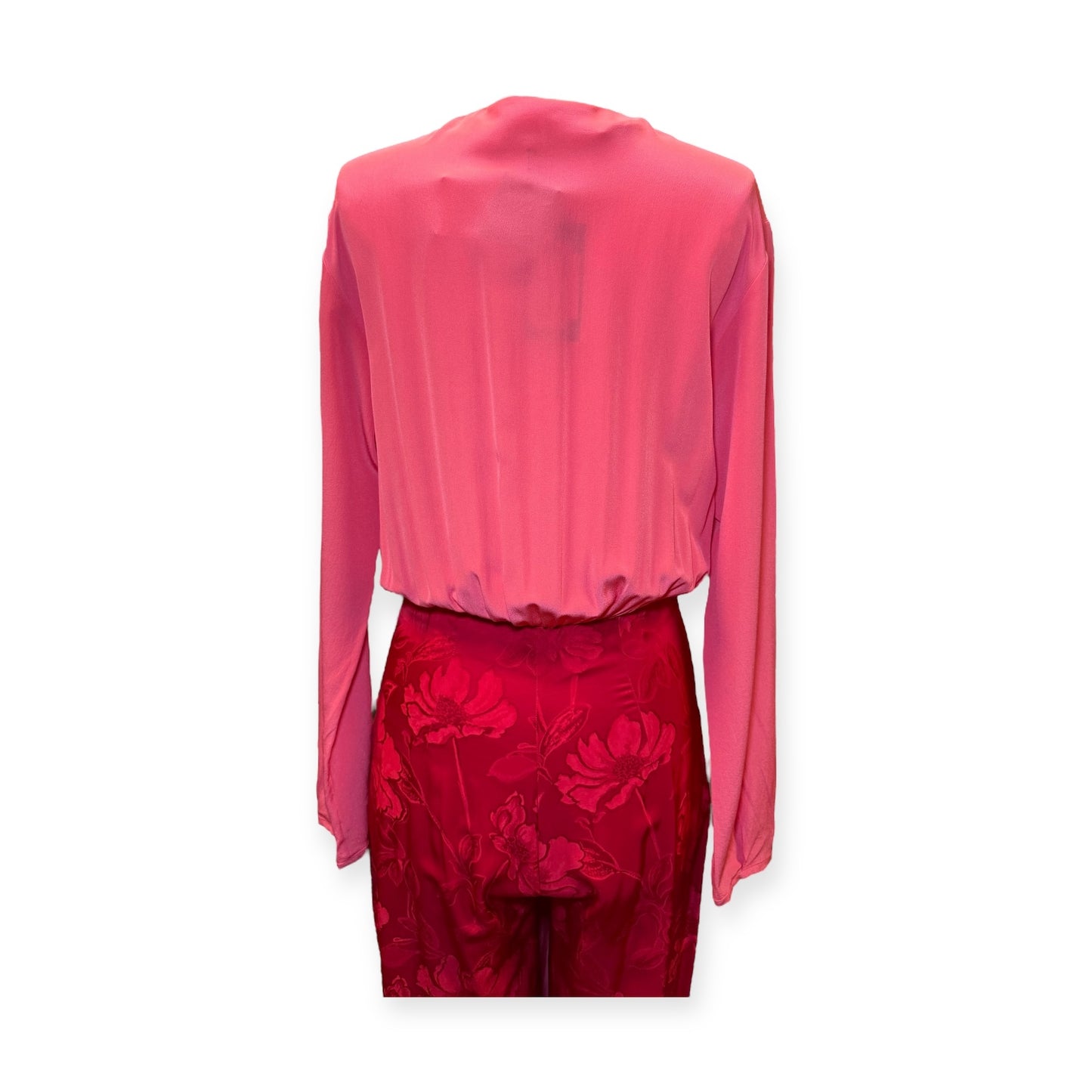 SILVIA TCHERASSI Kalamary Jumpsuit in Coral Red | Size Medium