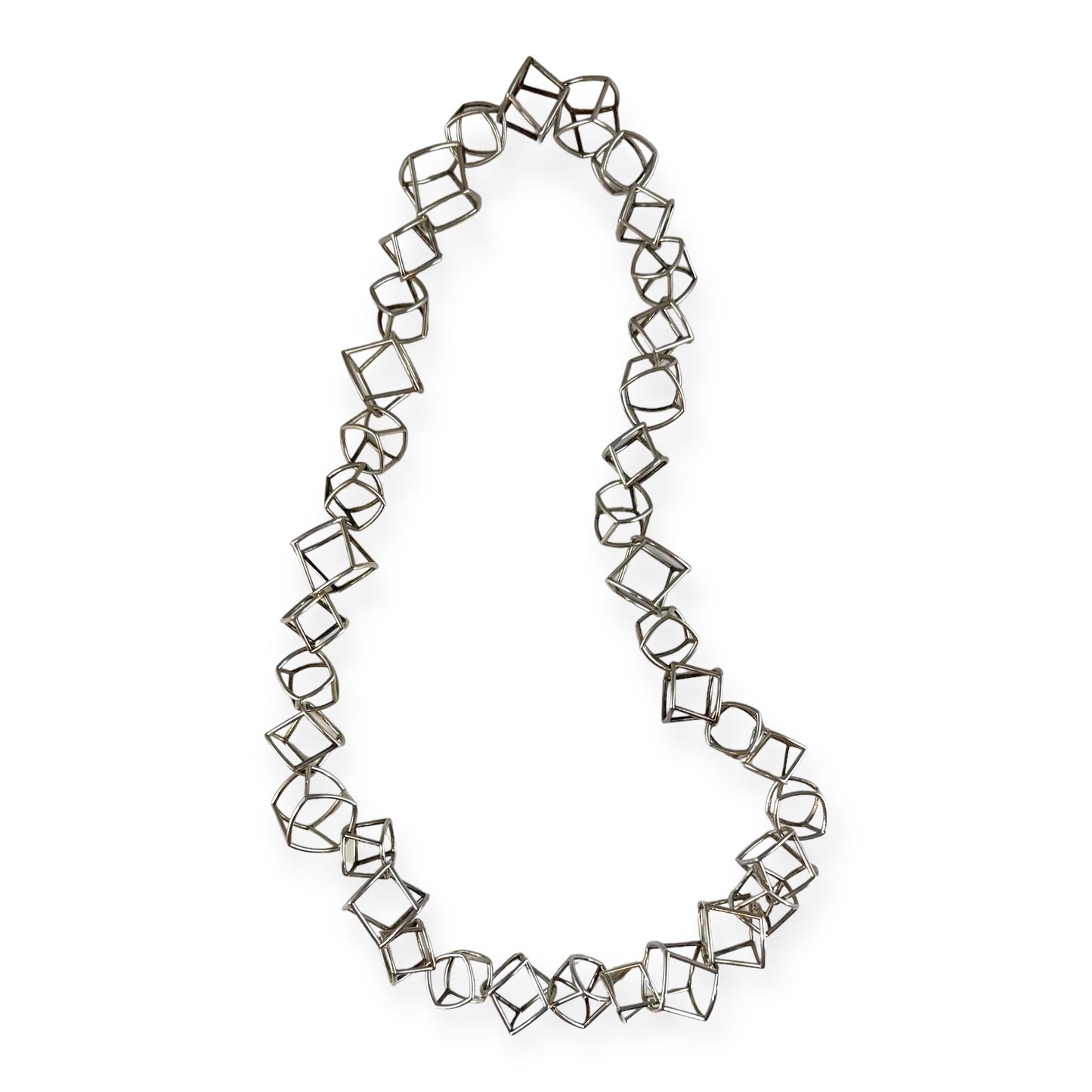 TIFFANY & CO Frank Gehry Torque Link Necklace 925