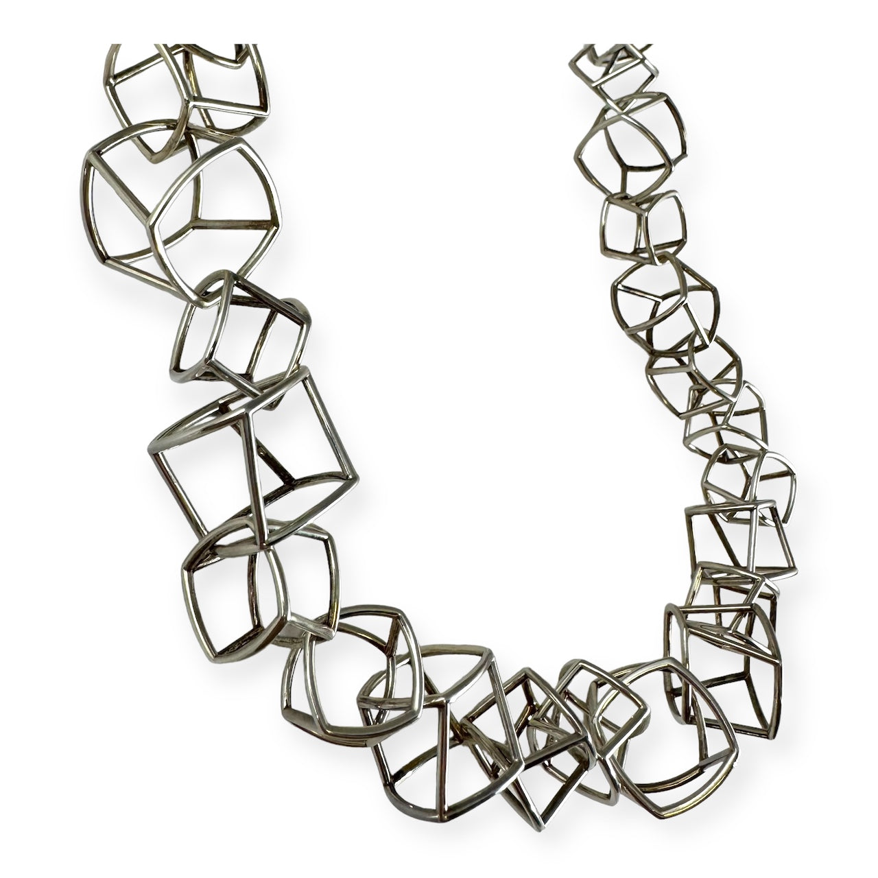 TIFFANY & CO Frank Gehry Torque Link Necklace 925