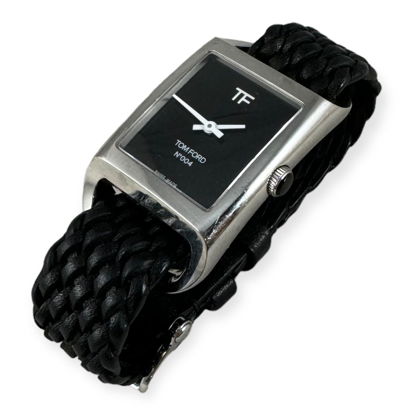 TOM FORD 004 Ocean Plastic Strap Watch in Black