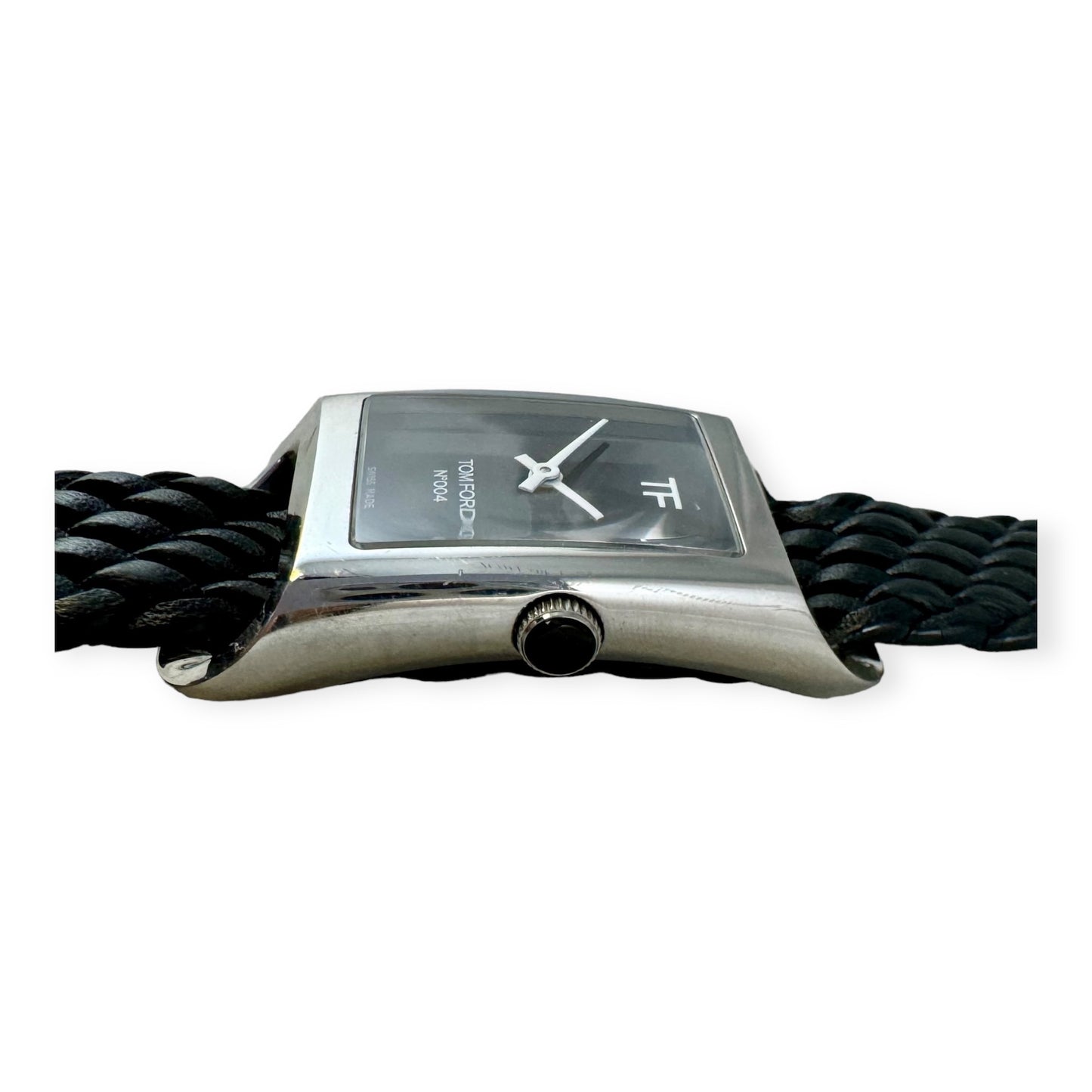 TOM FORD 004 Ocean Plastic Strap Watch in Black