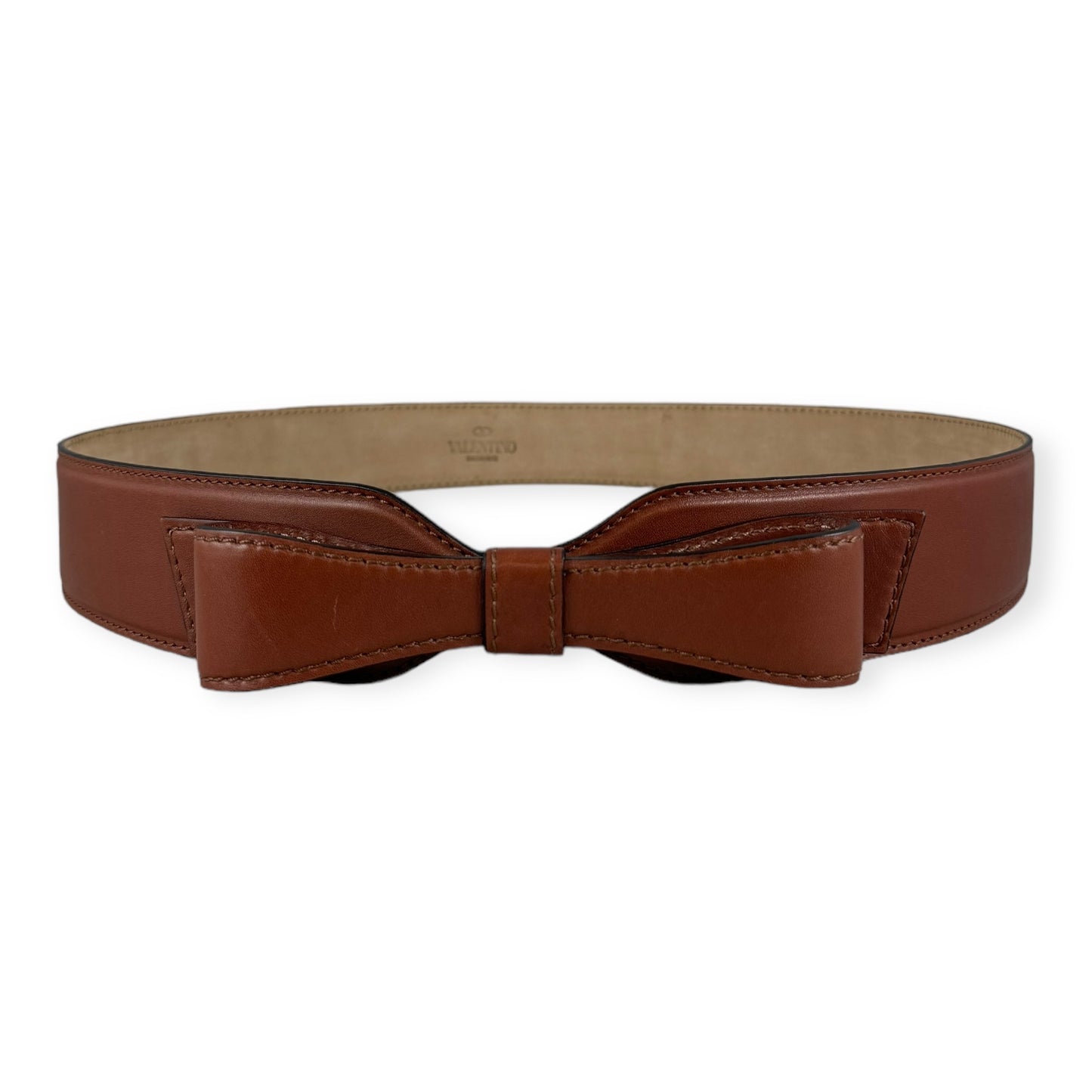 VALENTINO GARAVANI Bow Belt in Cognac | Size 90/36