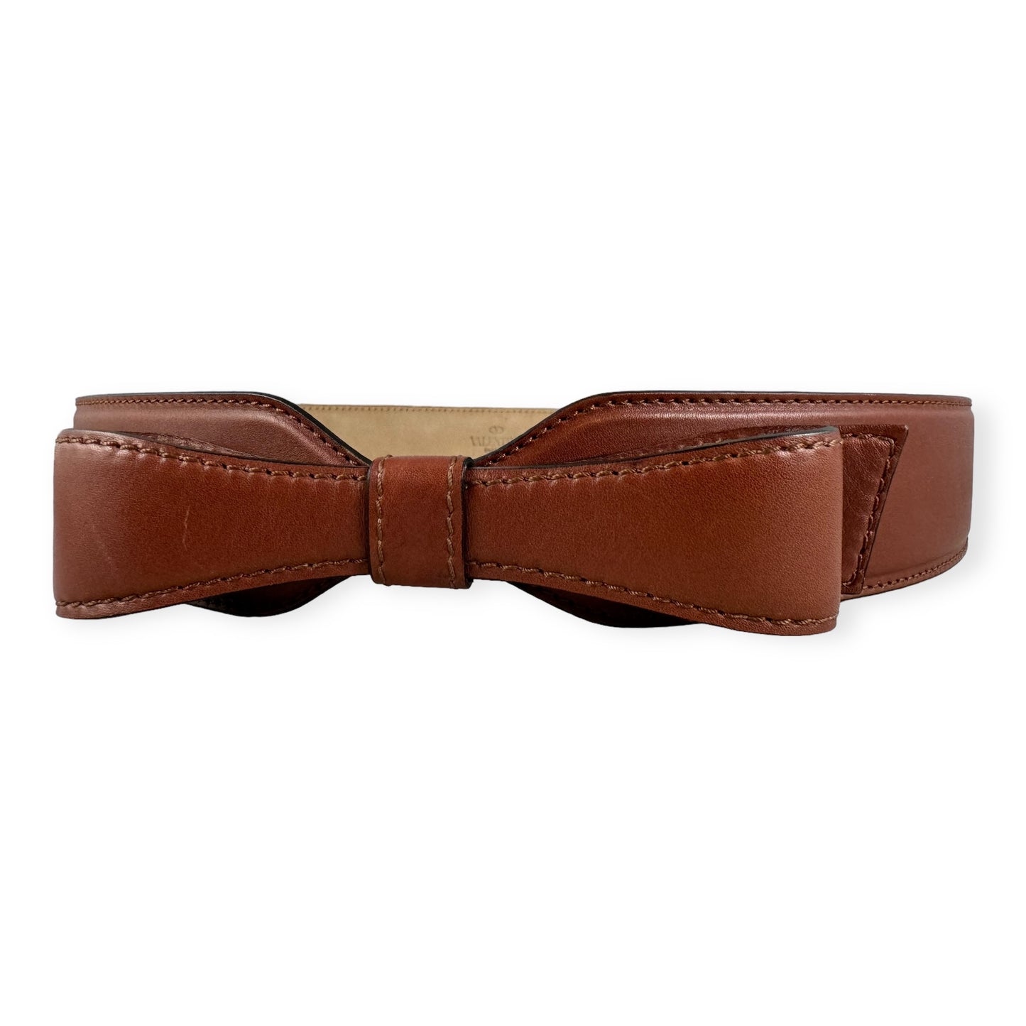 VALENTINO GARAVANI Bow Belt in Cognac | Size 90/36